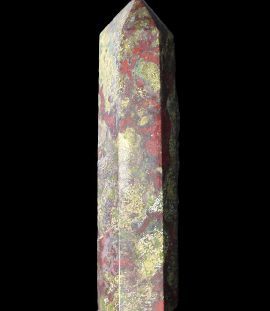 Dragons Blood Stone wand 87*23*19mm 79g in sunlight - Rocks and Things Store