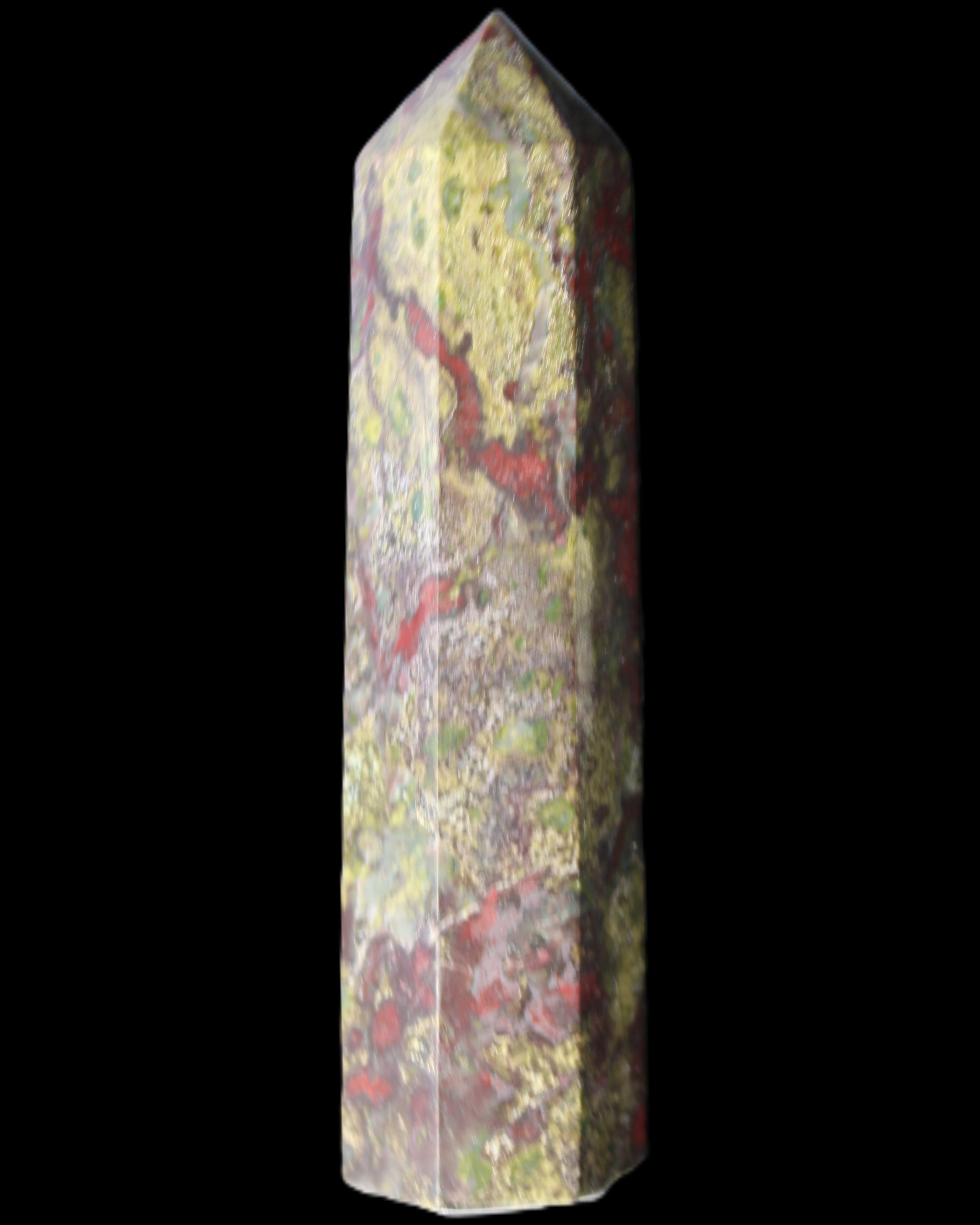 Dragons Blood Stone wand 87*23*19mm 79g in sunlight - Rocks and Things Store