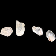 Herkimer Diamond Quartz four tiny crystals 10-15mm 3g in sunlight - Rocks and Things Store