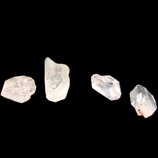 Herkimer Diamond Quartz four tiny crystals 10-15mm 3g in sunlight - Rocks and Things Store