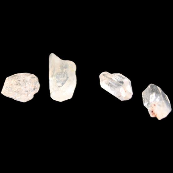 Herkimer Diamond Quartz four tiny crystals 10-15mm 3g in sunlight - Rocks and Things Store