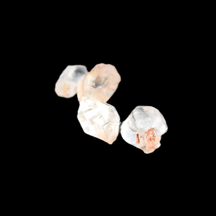 Herkimer Diamond Quartz four tiny crystals 10-15mm 3g in sunlight - Rocks and Things Store