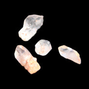 Herkimer Diamond Quartz four tiny crystals 10-15mm 3g in sunlight - Rocks and Things Store
