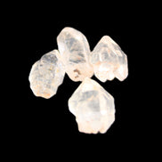 Herkimer Diamond Quartz four tiny crystals 10-15mm 3g in sunlight - Rocks and Things Store