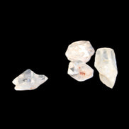 Herkimer Diamond Quartz four tiny crystals 10-15mm 3g in sunlight - Rocks and Things Store