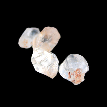 Herkimer Diamond Quartz four tiny crystals 10-15mm 3g in sunlight - Rocks and Things Store
