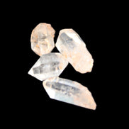 Herkimer Diamond Quartz four tiny crystals 10-15mm 3g in sunlight - Rocks and Things Store