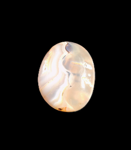 Cherry Blossom Agate palmstone 45*33*16mm 35g in sunlight - Rocks and Things Store
