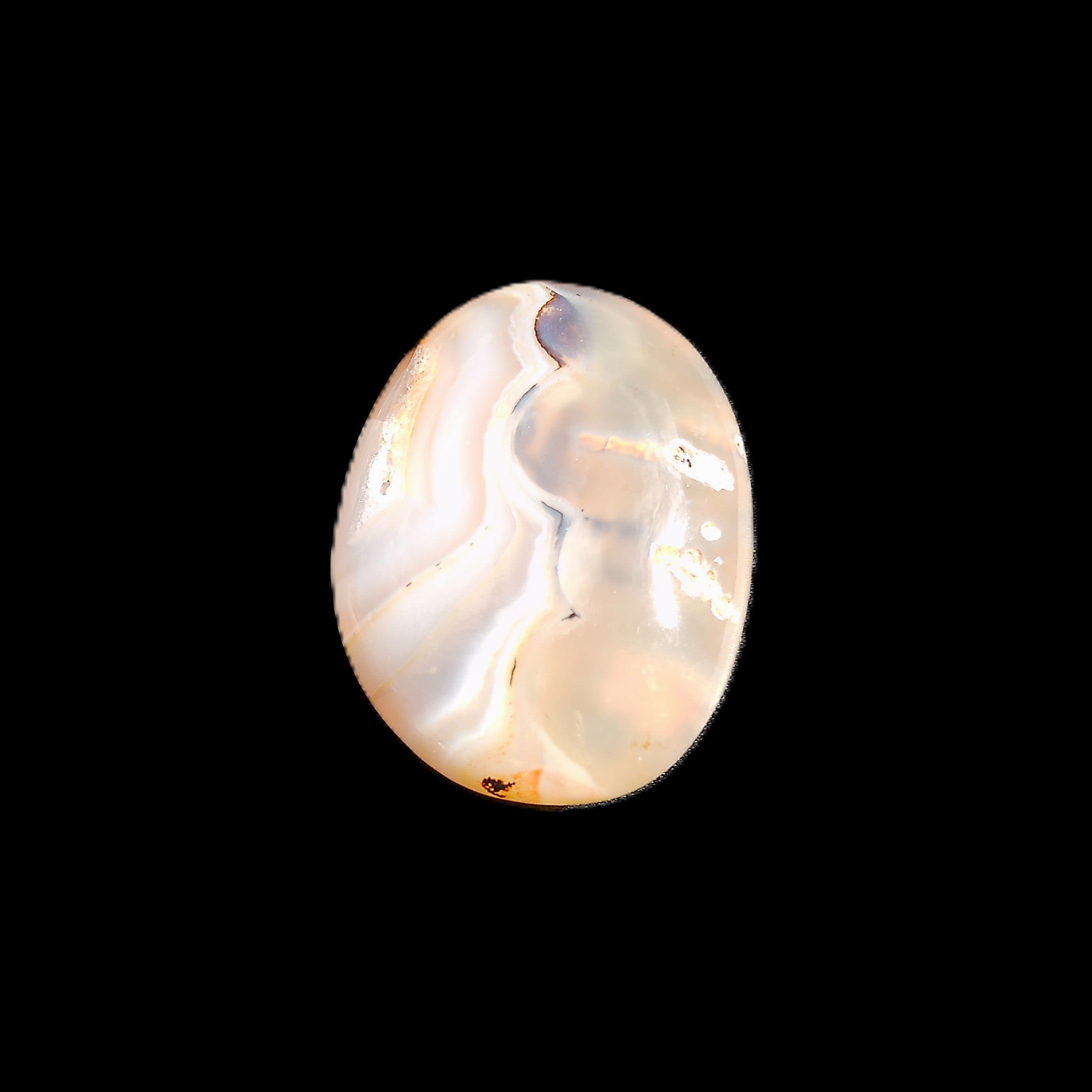 Cherry Blossom Agate palmstone 45*33*16mm 35g in sunlight - Rocks and Things Store