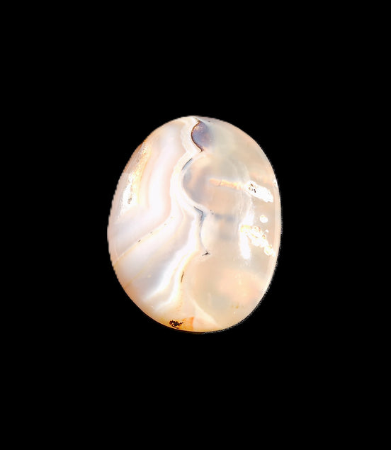 Cherry Blossom Agate palmstone 45*33*16mm 35g in sunlight - Rocks and Things Store