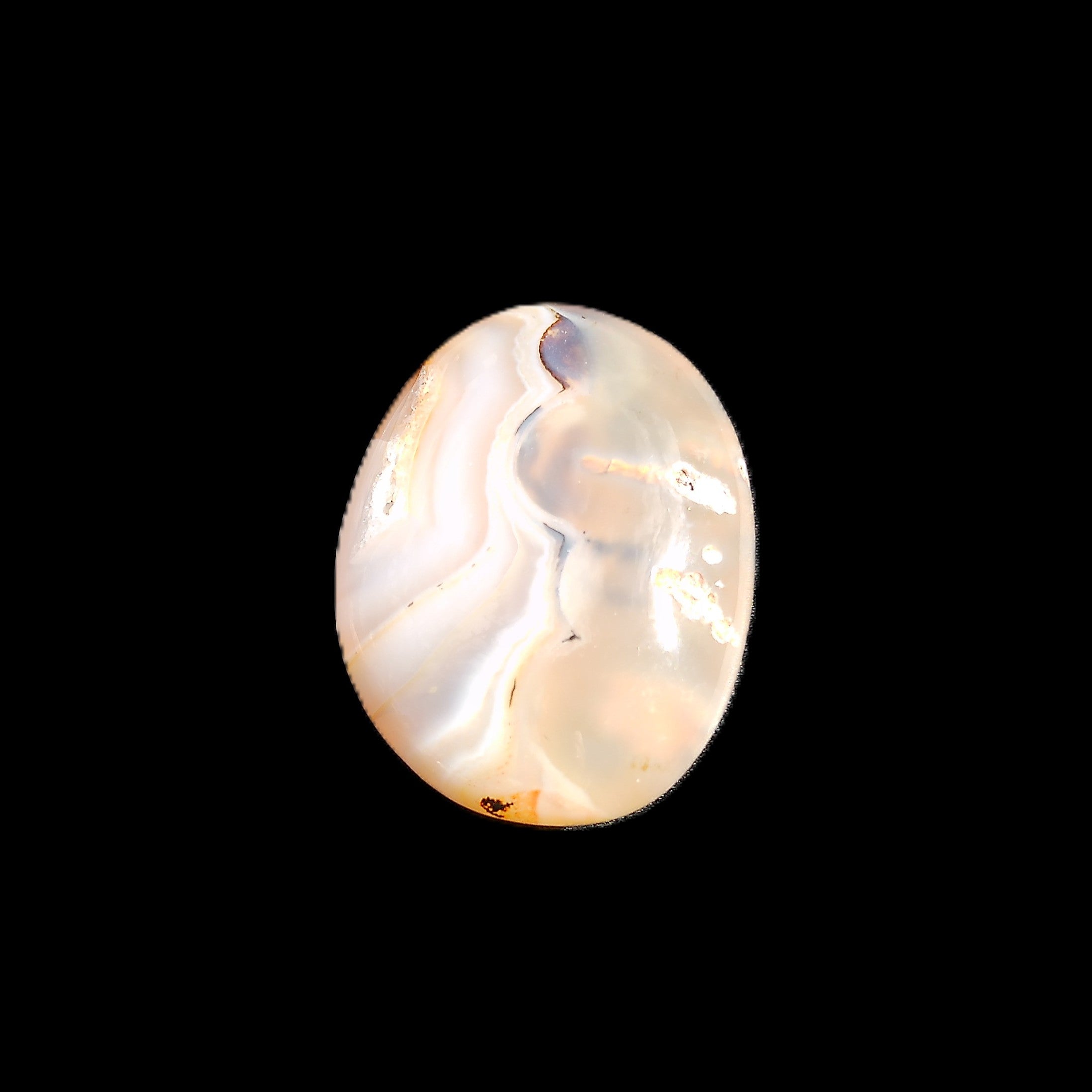 Cherry Blossom Agate palmstone 45*33*16mm 35g in sunlight - Rocks and Things Store