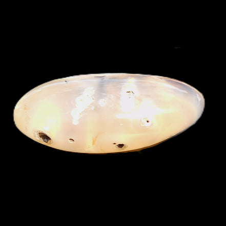 Cherry Blossom Agate palmstone 45*33*16mm 35g in sunlight - Rocks and Things Store