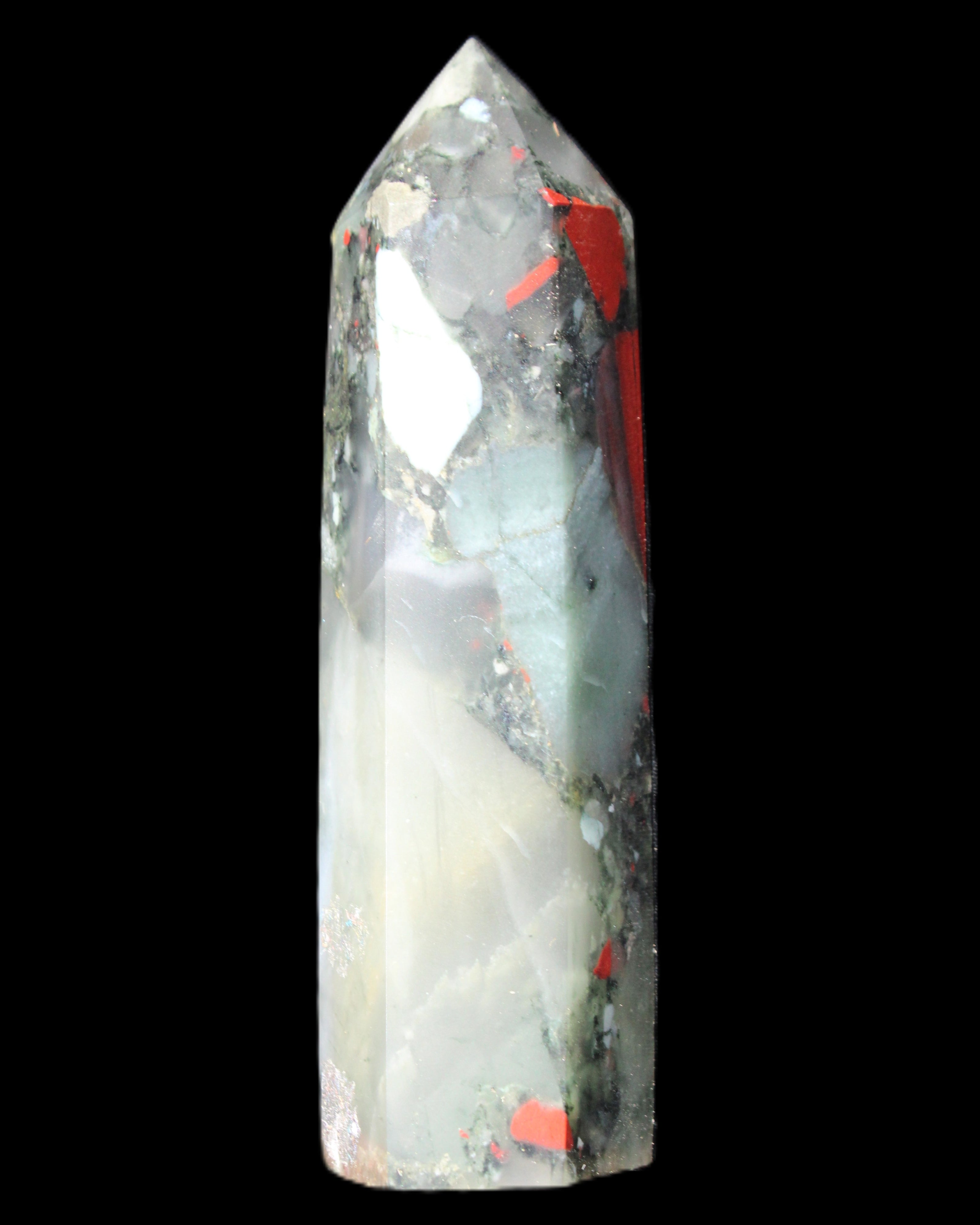 African Bloodstone wand 85mm 86g in sunlight - Rocks and Things Store