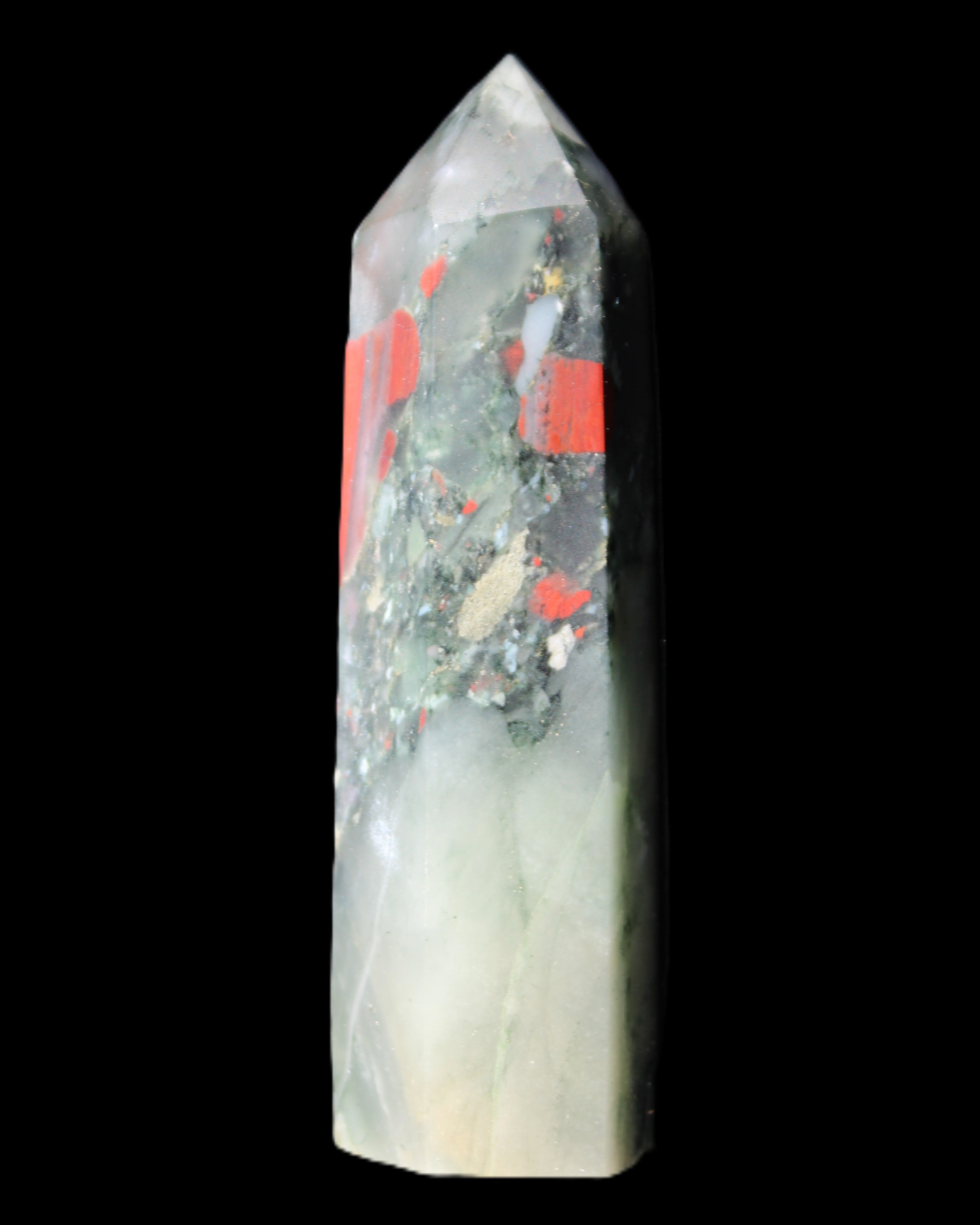 African Bloodstone wand 85mm 86g in sunlight - Rocks and Things Store