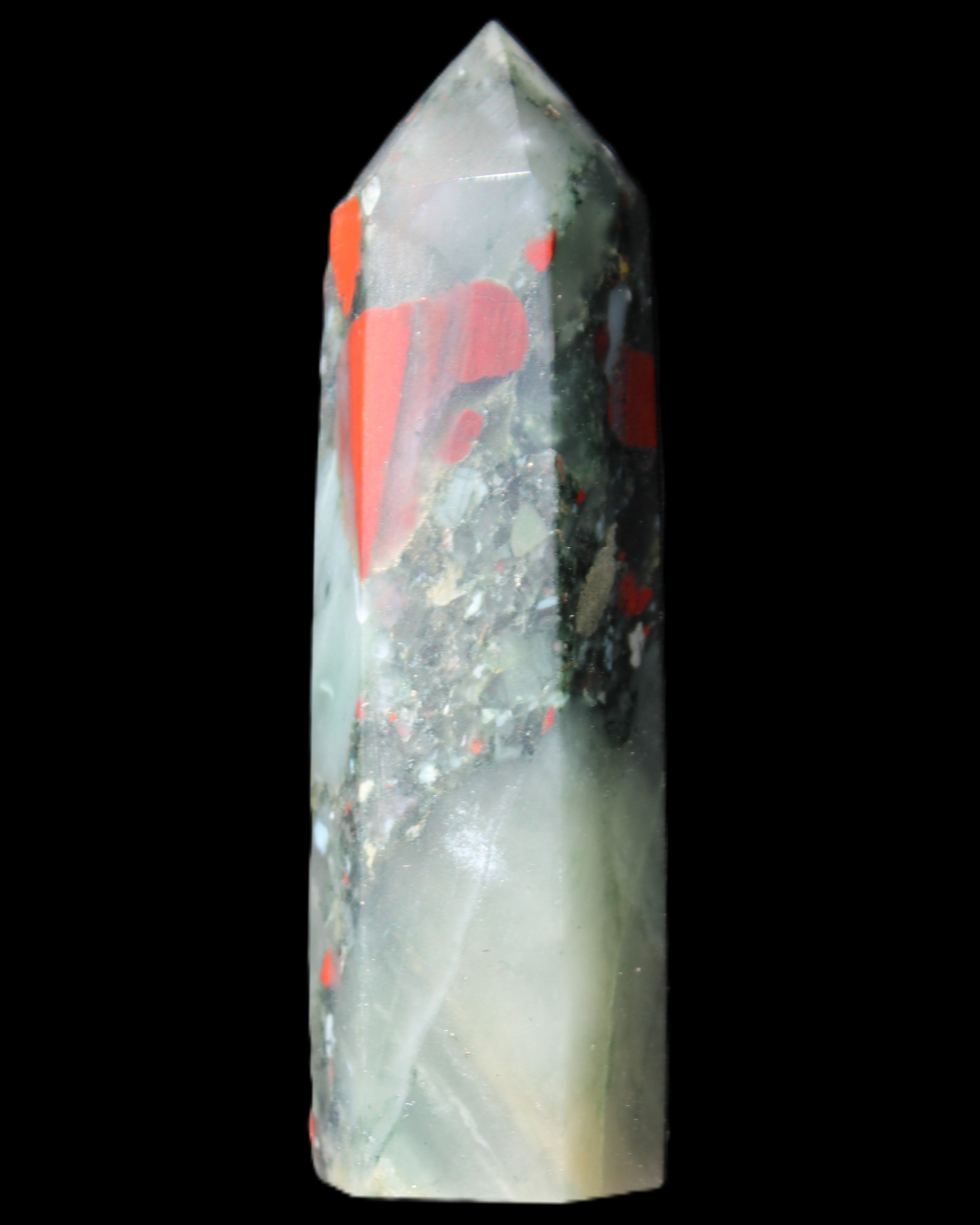 African Bloodstone wand 85mm 86g in sunlight - Rocks and Things Store