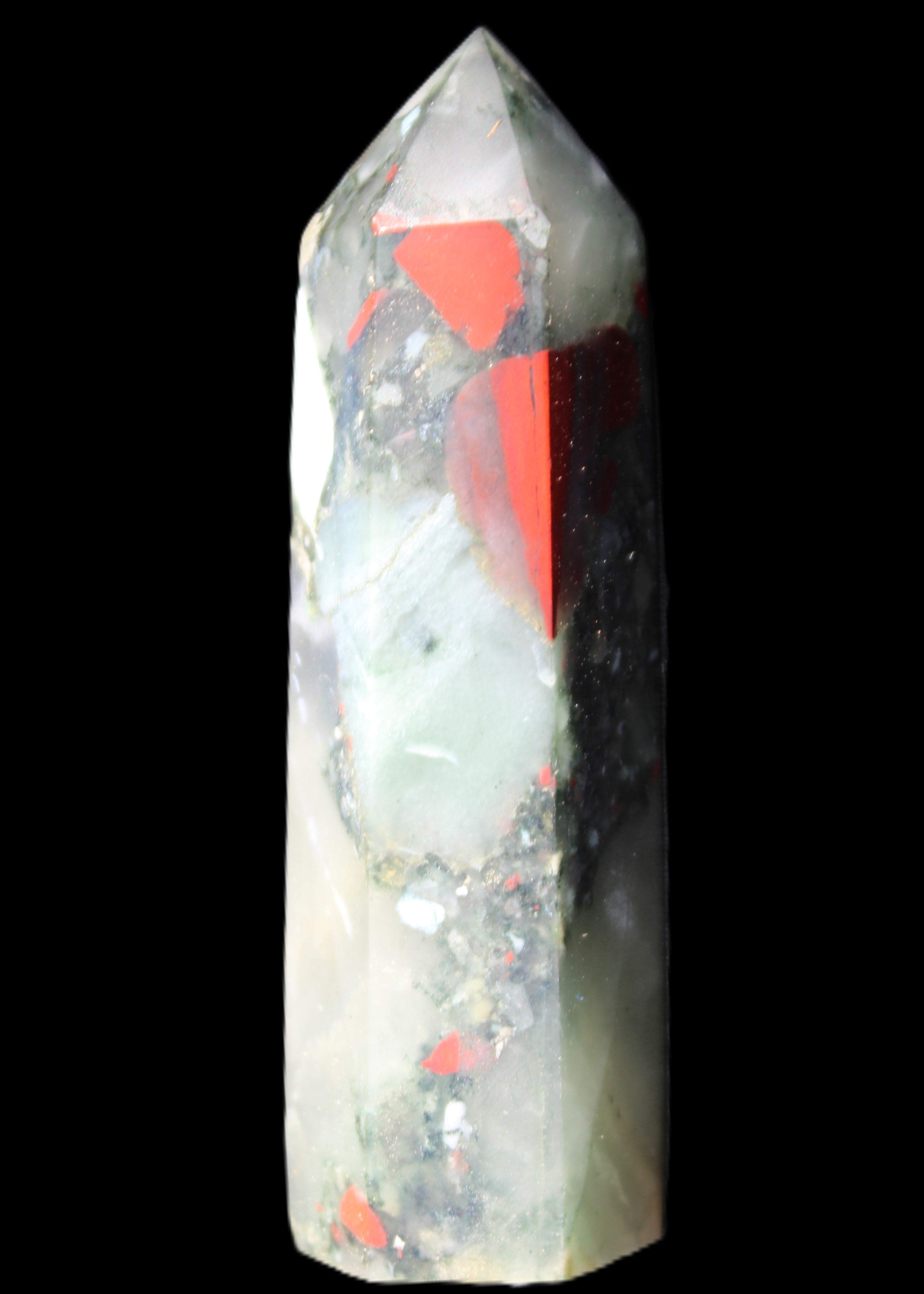 African Bloodstone wand 85mm 86g in sunlight - Rocks and Things Store