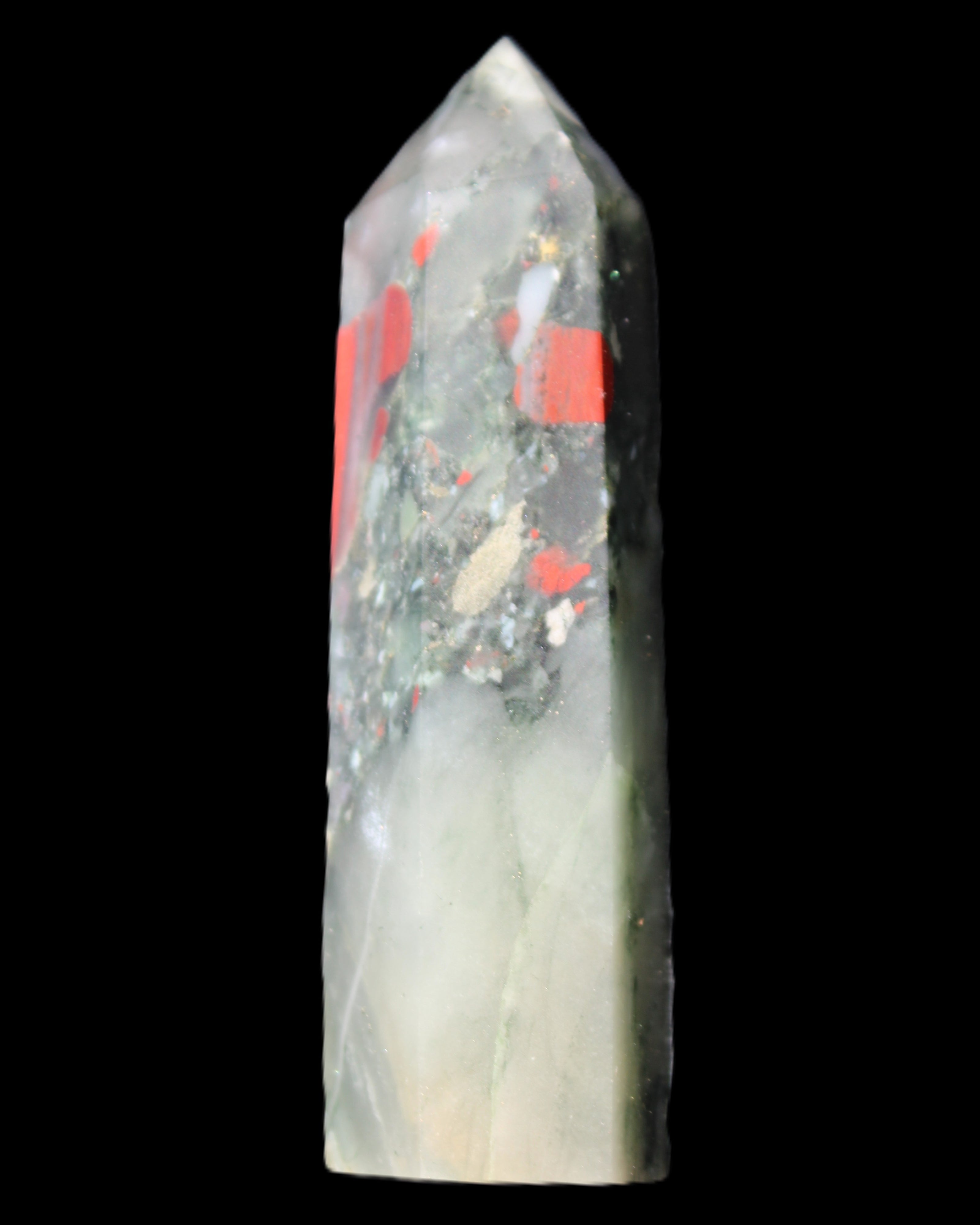 African Bloodstone wand 85mm 86g in sunlight - Rocks and Things Store