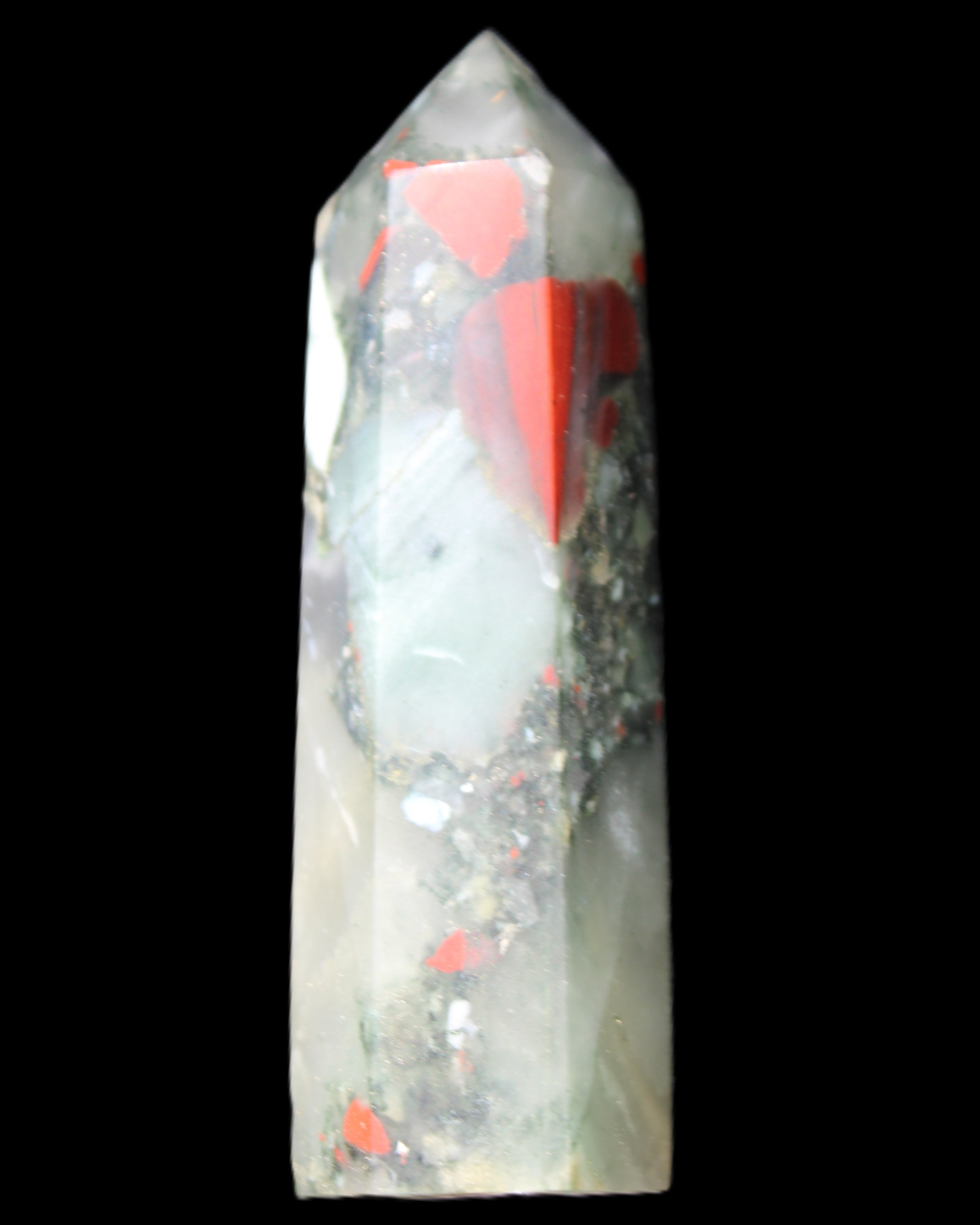 African Bloodstone wand 85mm 86g in sunlight - Rocks and Things Store