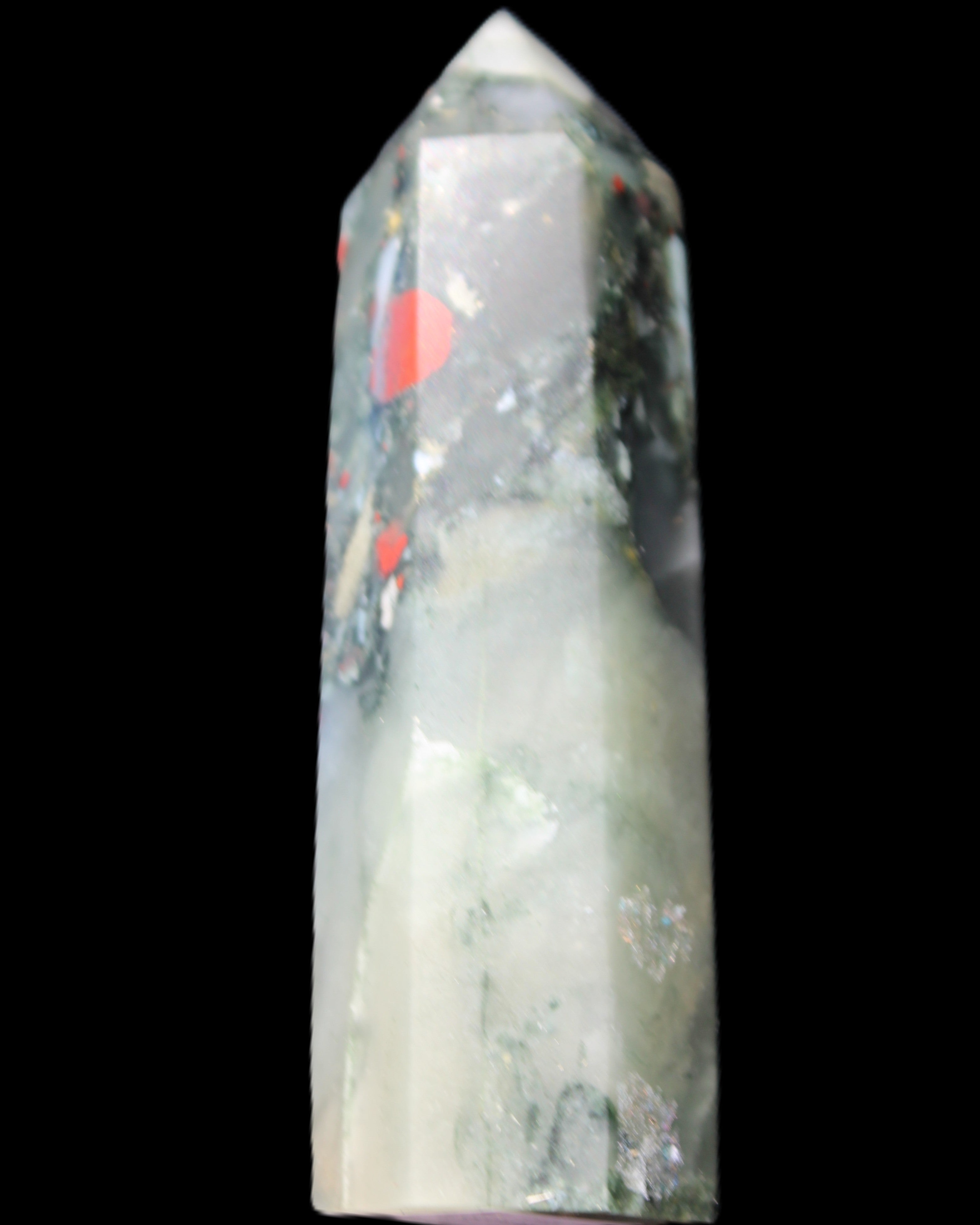 African Bloodstone wand 85mm 86g in sunlight - Rocks and Things Store