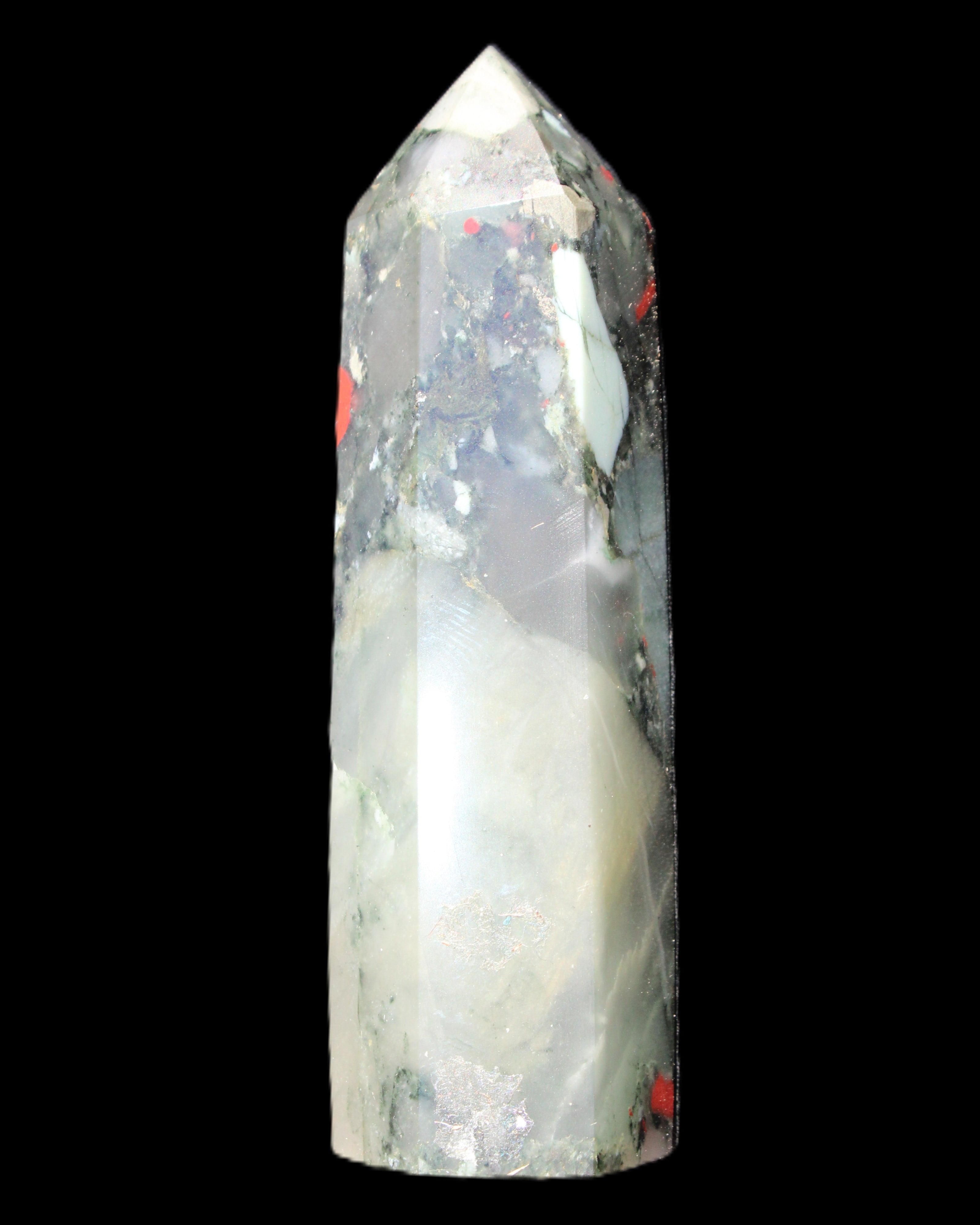 African Bloodstone wand 85mm 86g in sunlight - Rocks and Things Store
