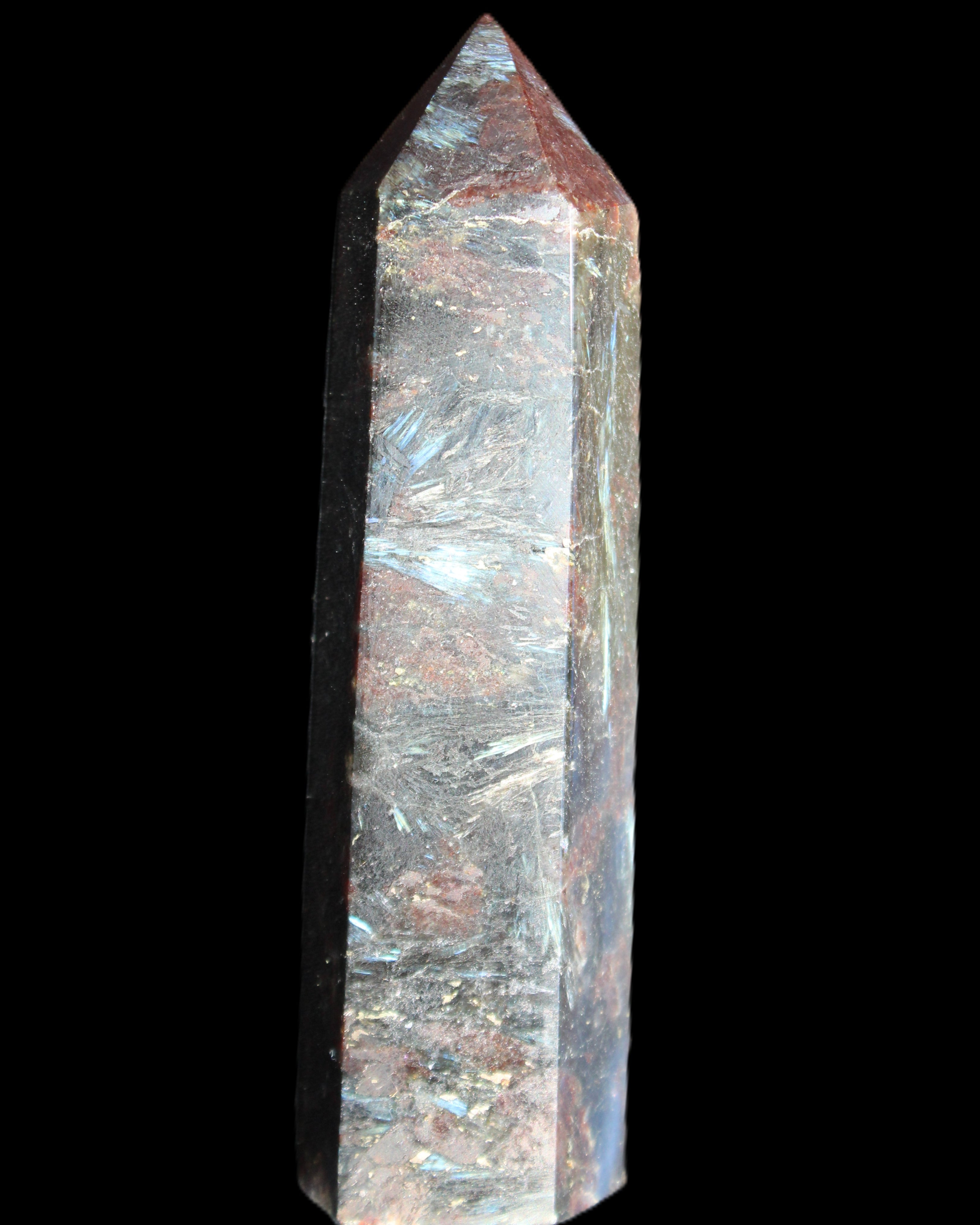 Astrophyllite wand 90mm 95g in sunlight - Rocks and Things Store