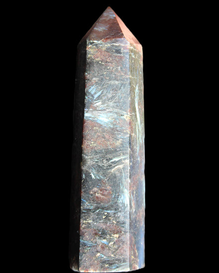 Astrophyllite wand 90mm 95g in sunlight - Rocks and Things Store