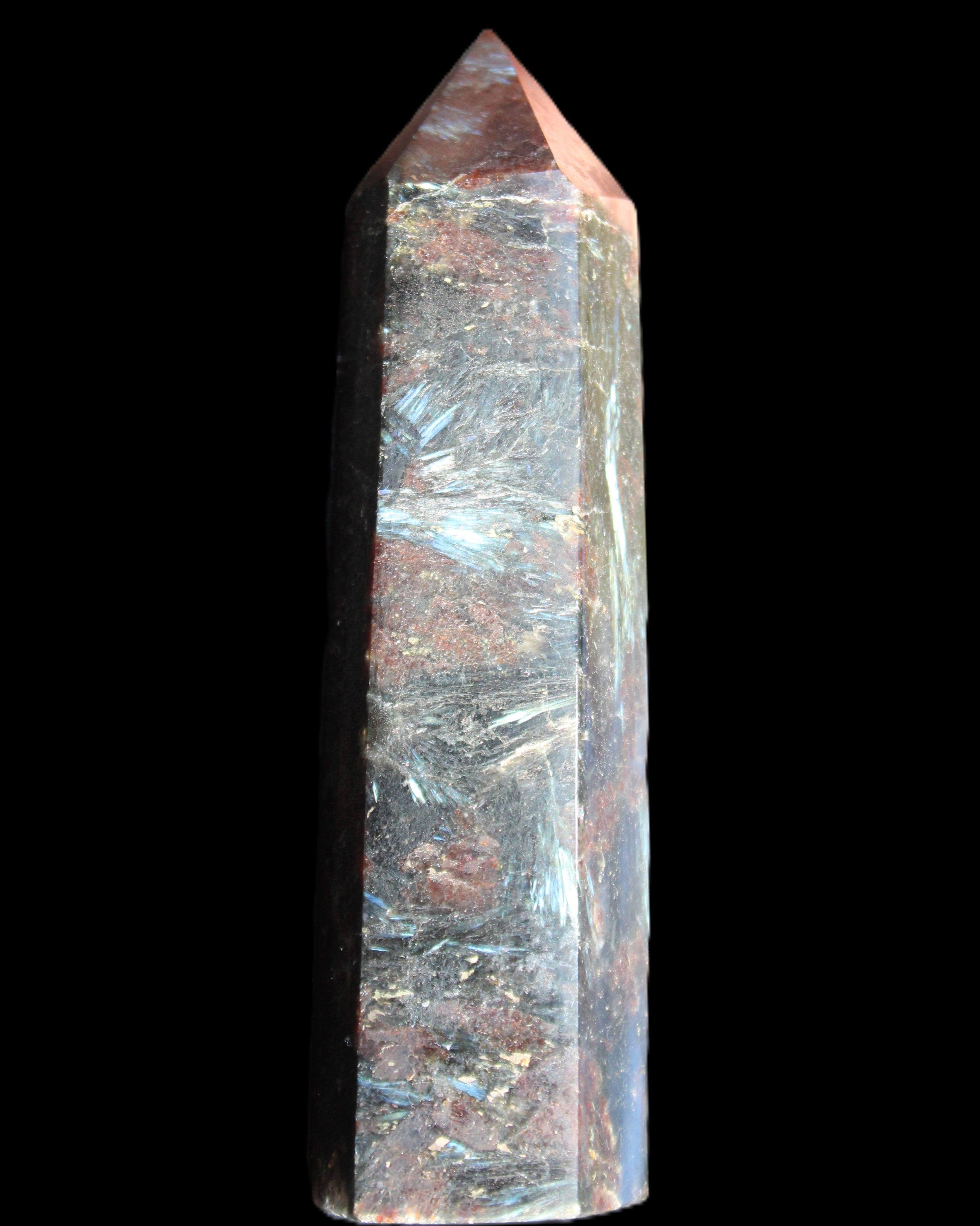 Astrophyllite wand 90mm 95g in sunlight - Rocks and Things Store