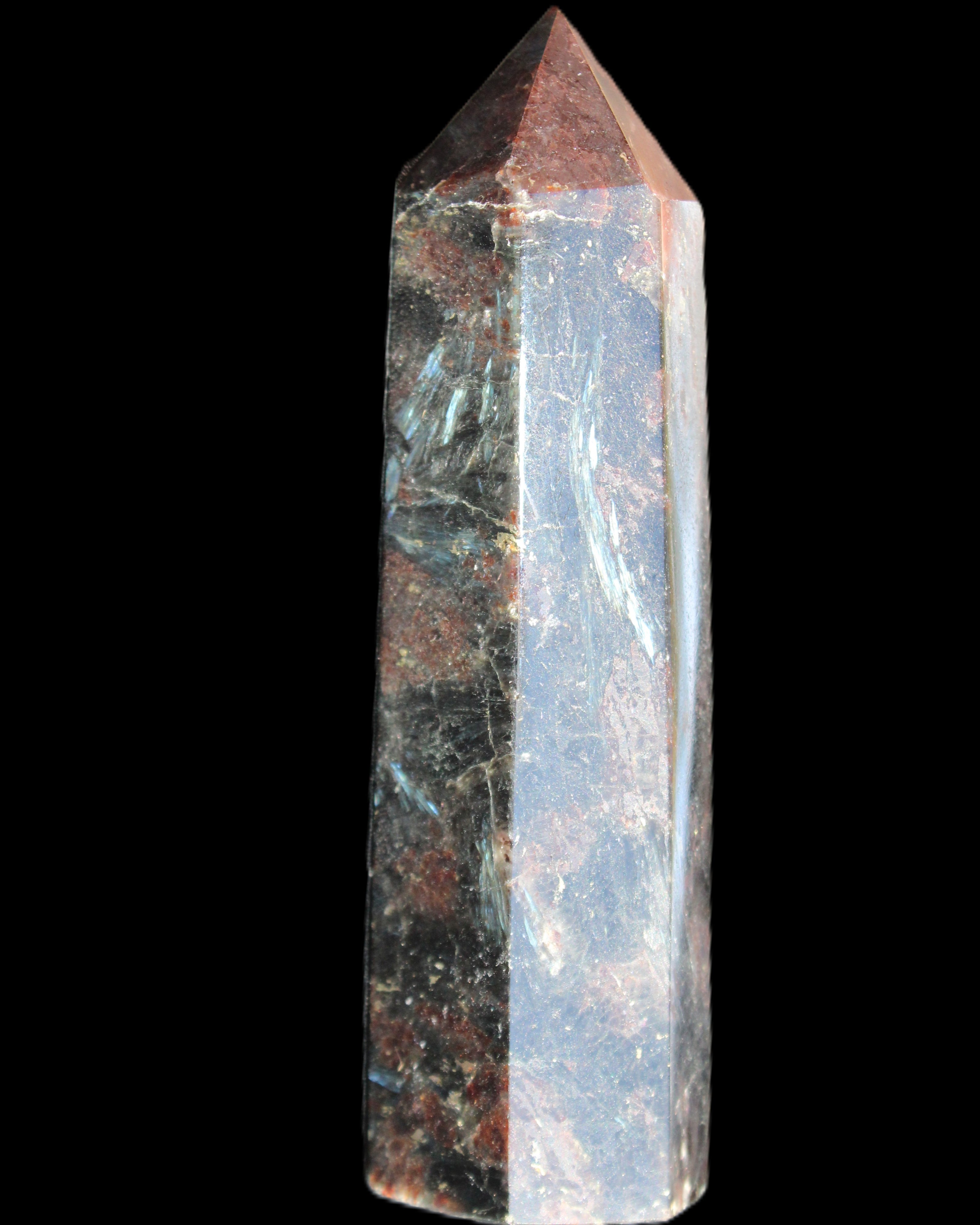 Astrophyllite wand 90mm 95g in sunlight - Rocks and Things Store