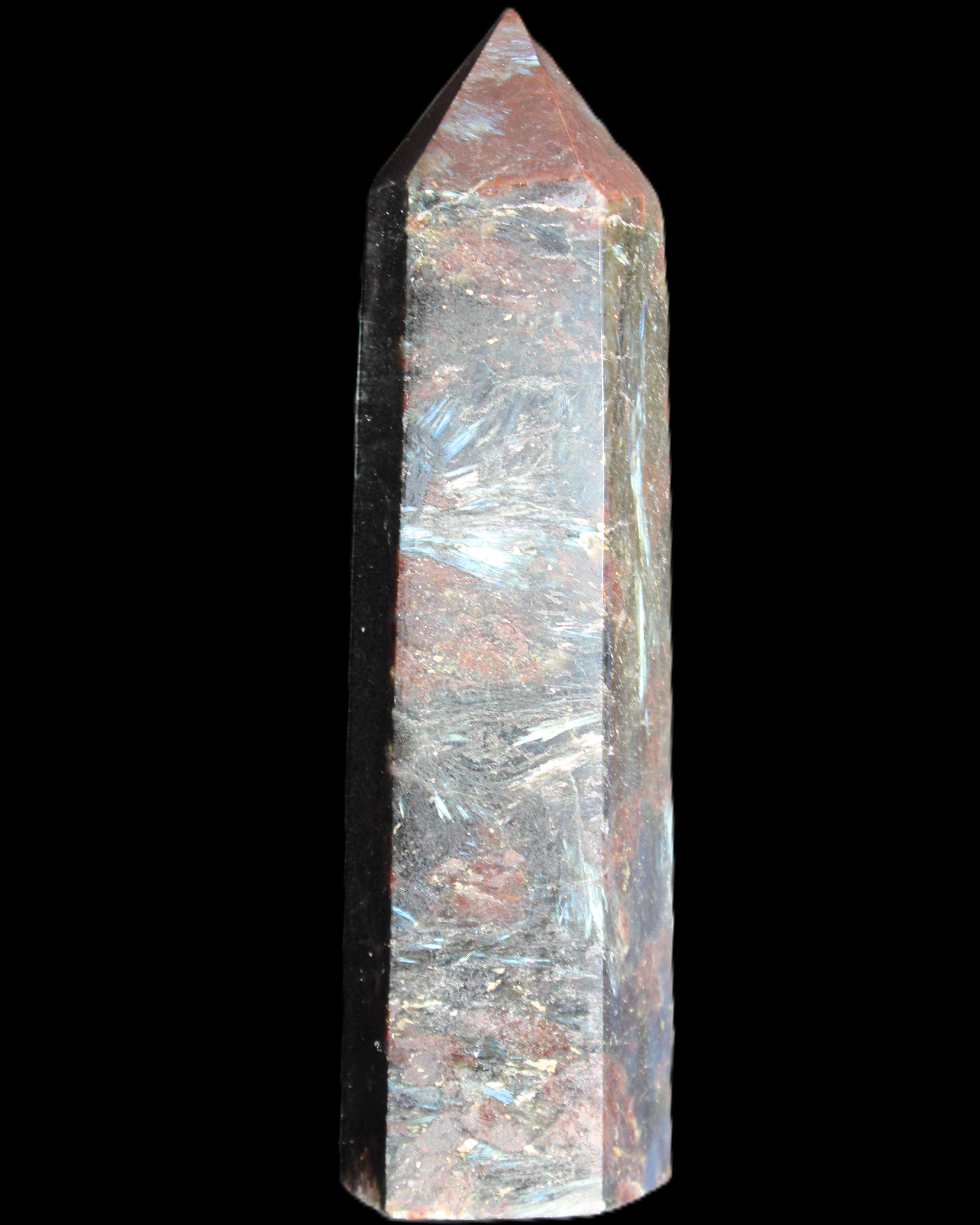 Astrophyllite wand 90mm 95g in sunlight - Rocks and Things Store