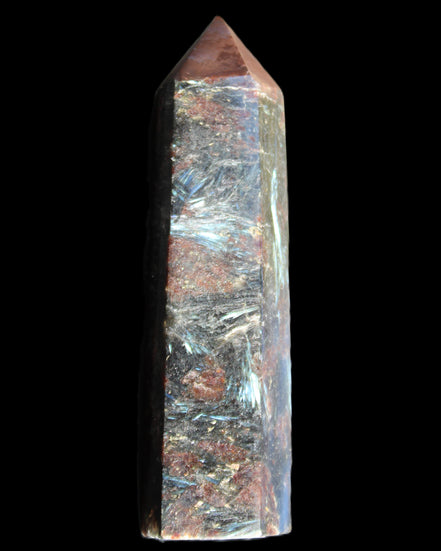 Astrophyllite wand 90mm 95g in sunlight - Rocks and Things Store