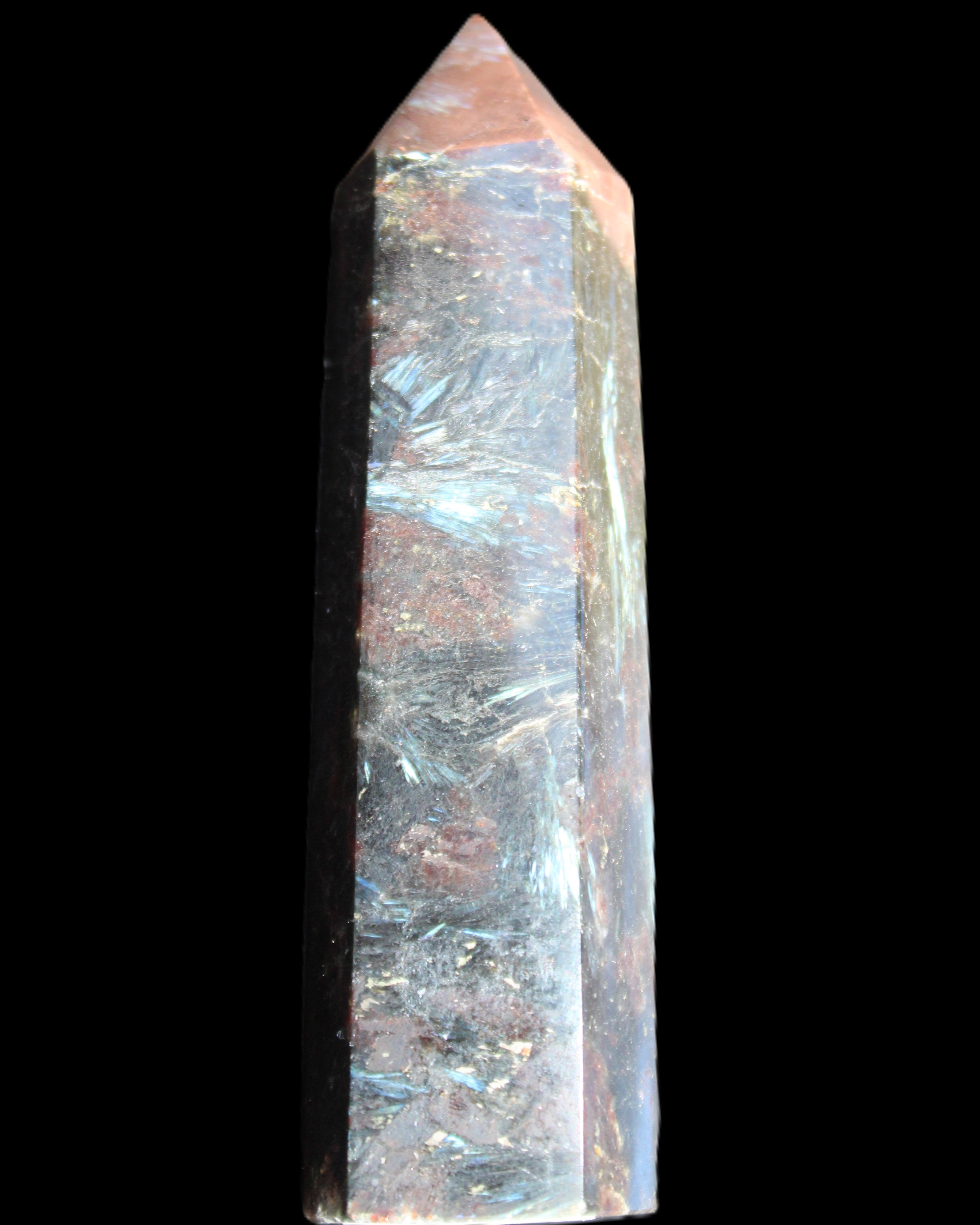 Astrophyllite wand 90mm 95g in sunlight - Rocks and Things Store