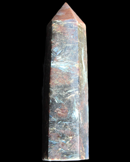Astrophyllite wand 90mm 95g in sunlight - Rocks and Things Store
