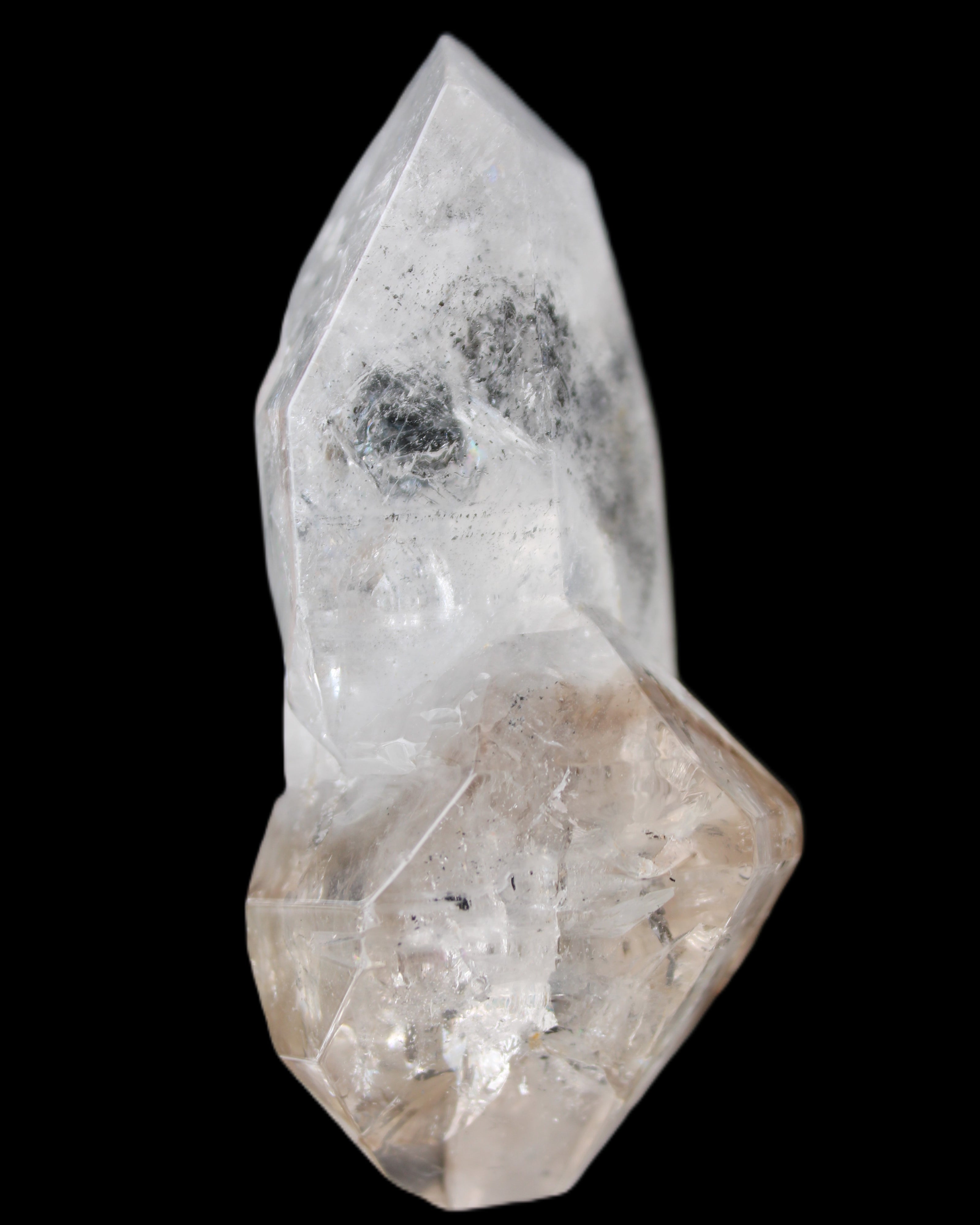 Herkimer Diamond Quartz Enhydro 86*48*39mm 116g in sunlight - Rocks and Things Store