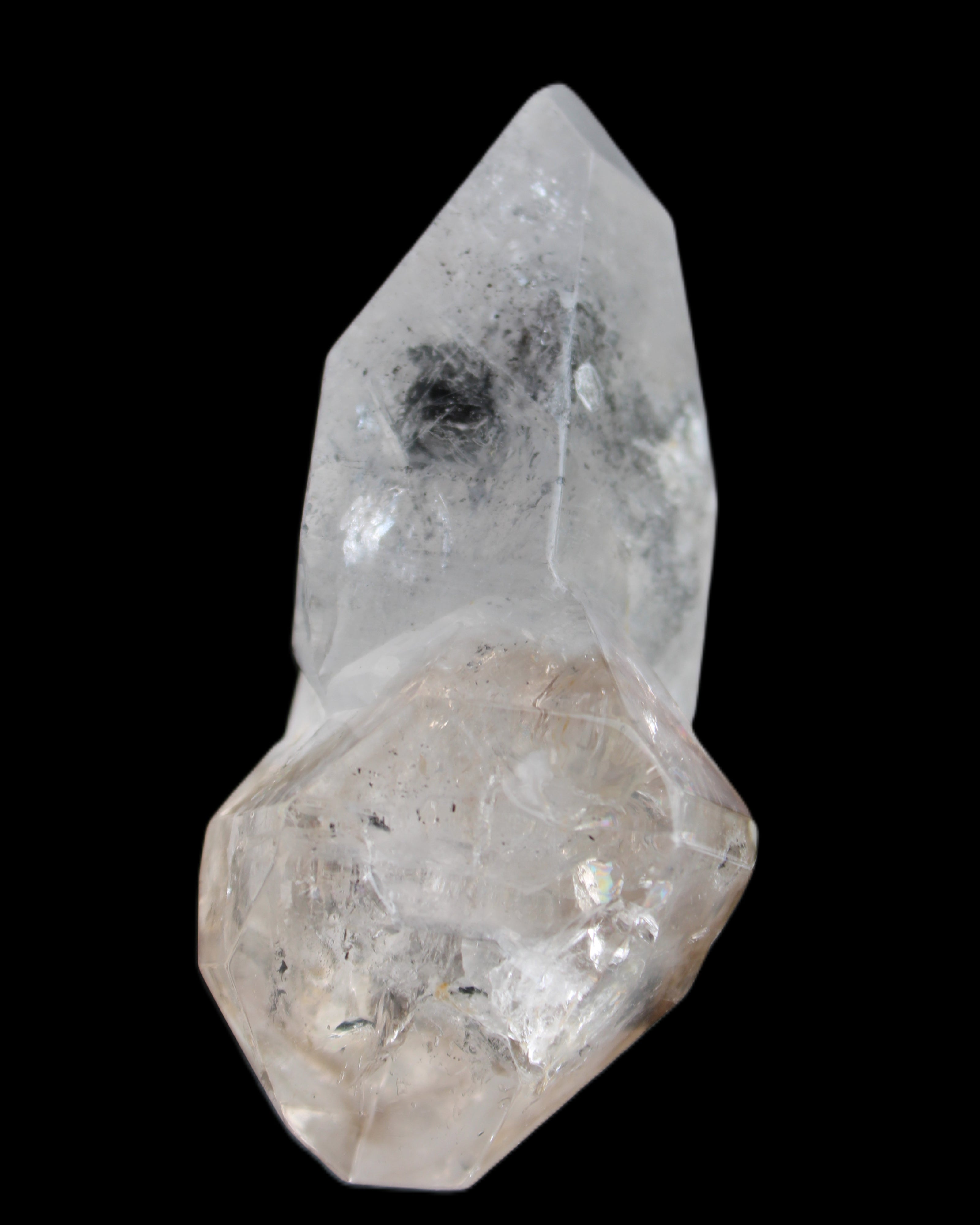 Herkimer Diamond Quartz Enhydro 86*48*39mm 116g in sunlight - Rocks and Things Store