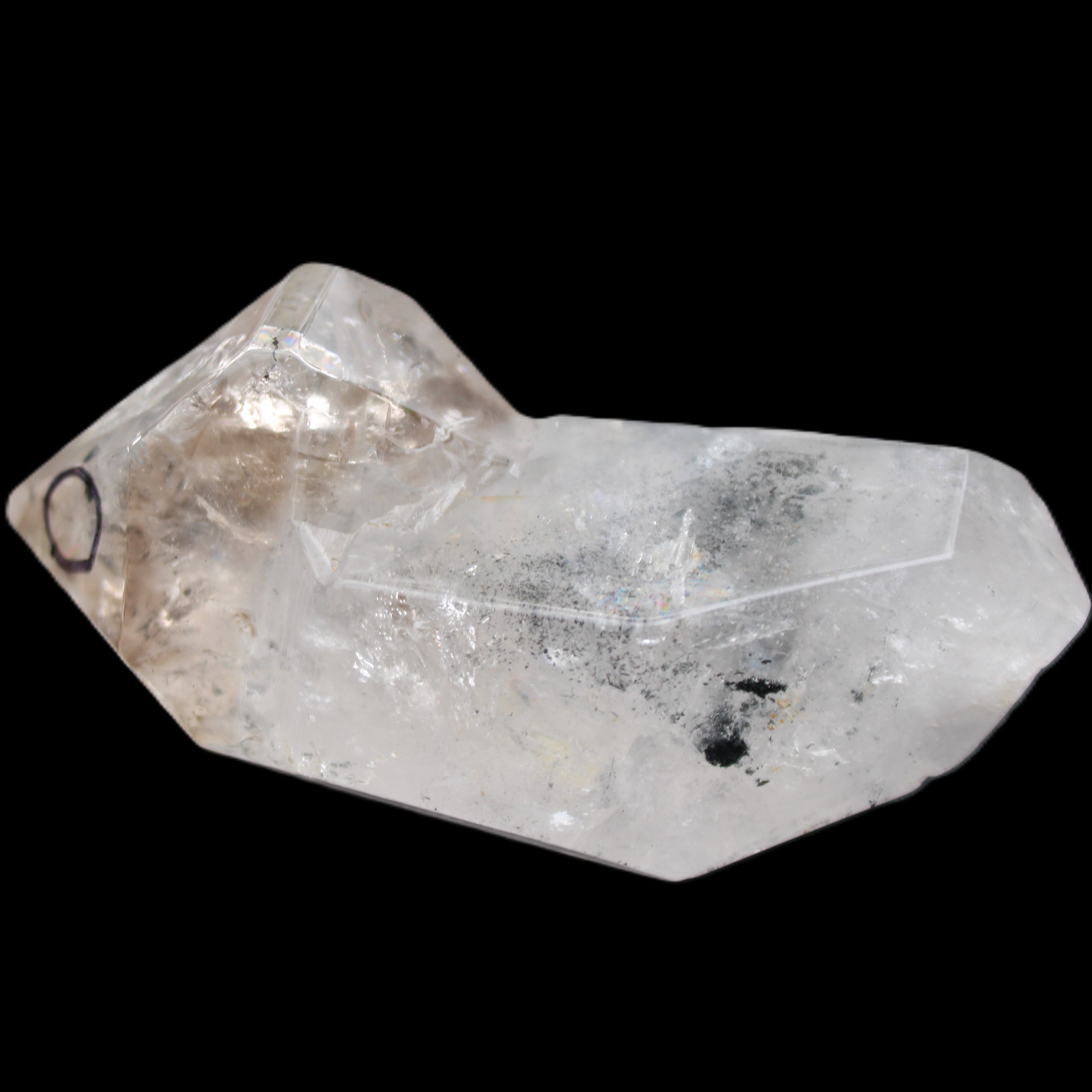 Herkimer Diamond Quartz Enhydro 86*48*39mm 116g in sunlight - Rocks and Things Store