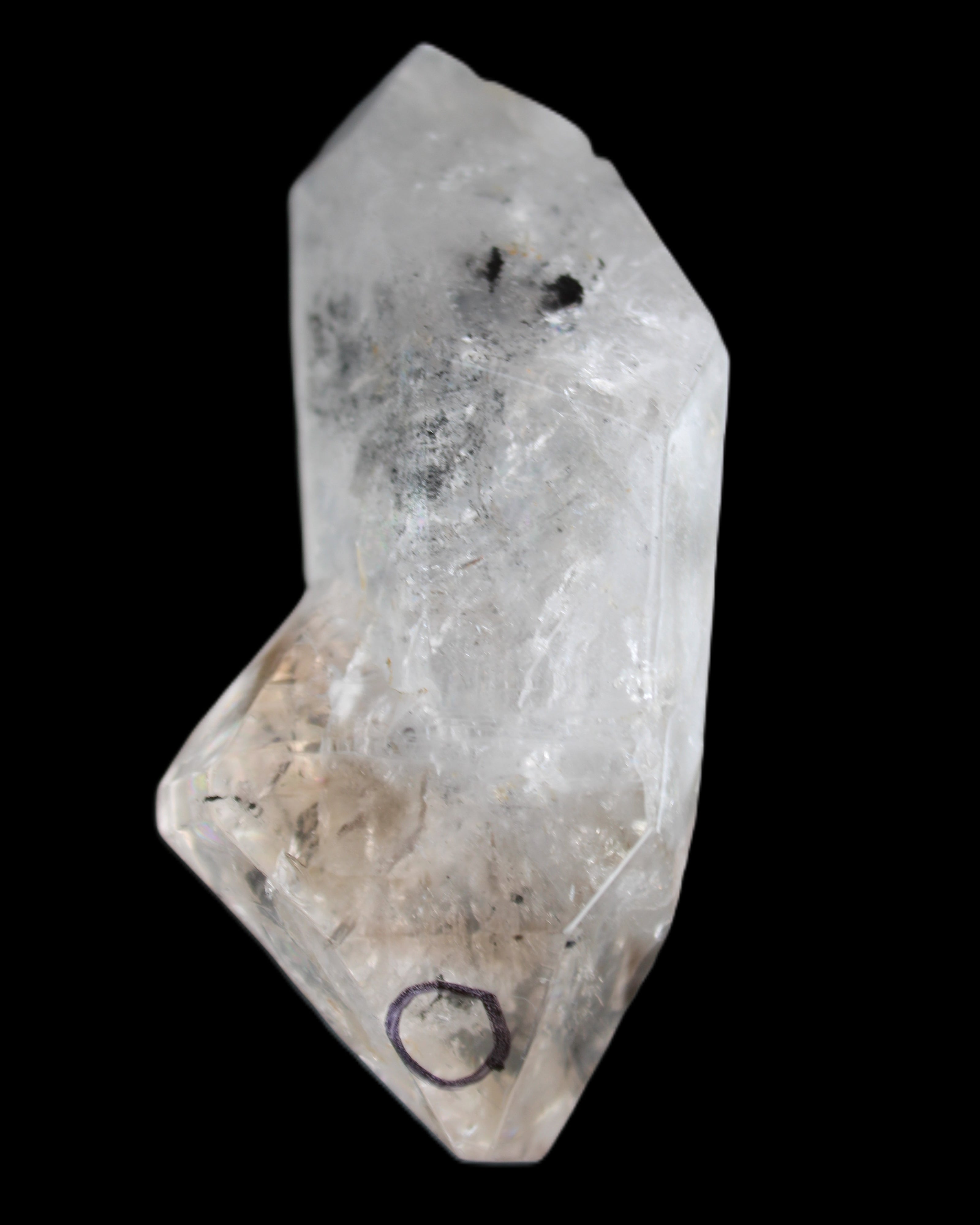 Herkimer Diamond Quartz Enhydro 86*48*39mm 116g in sunlight - Rocks and Things Store