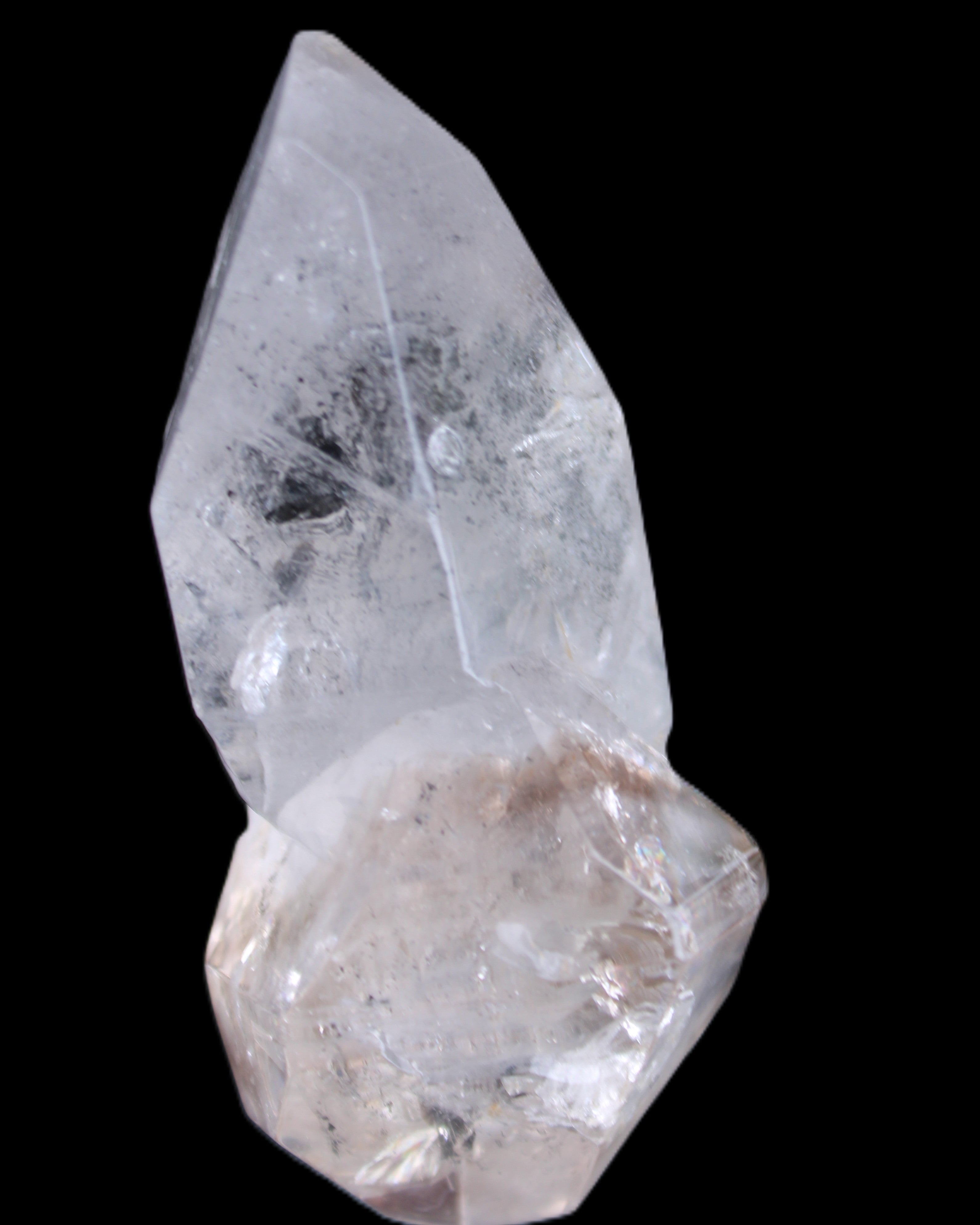 Herkimer Diamond Quartz Enhydro 86*48*39mm 116g in sunlight - Rocks and Things Store