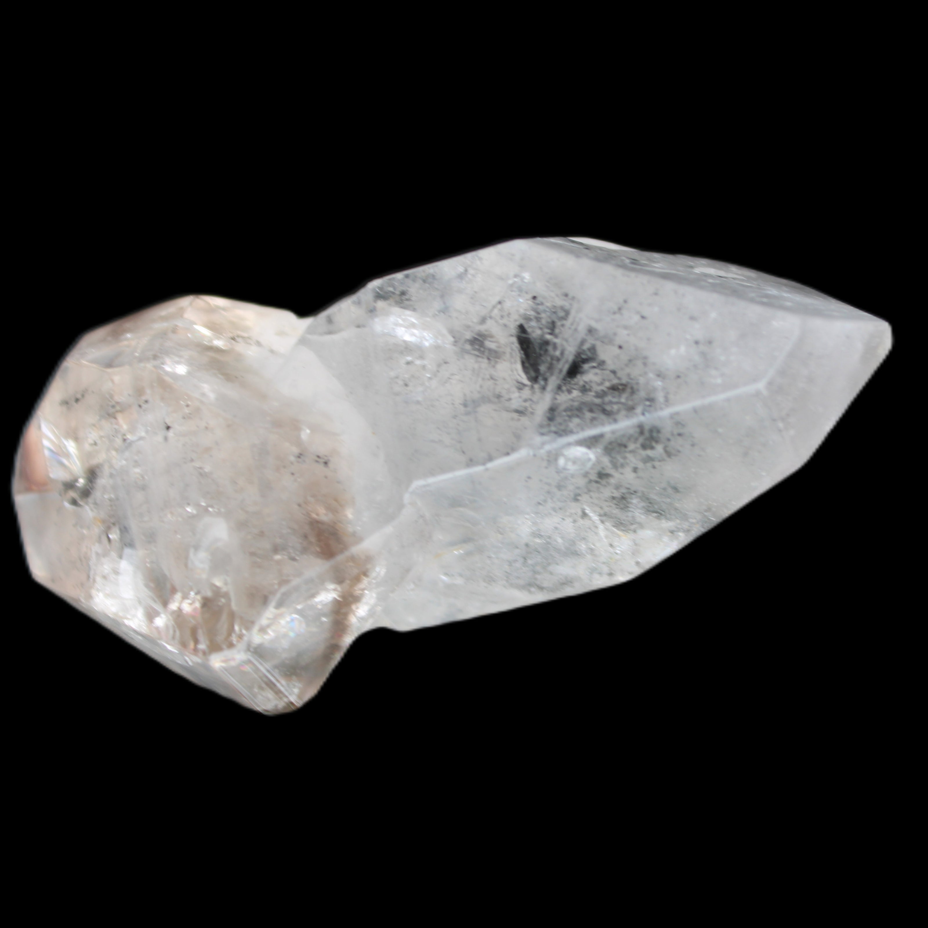 Herkimer Diamond Quartz Enhydro 86*48*39mm 116g in sunlight - Rocks and Things Store