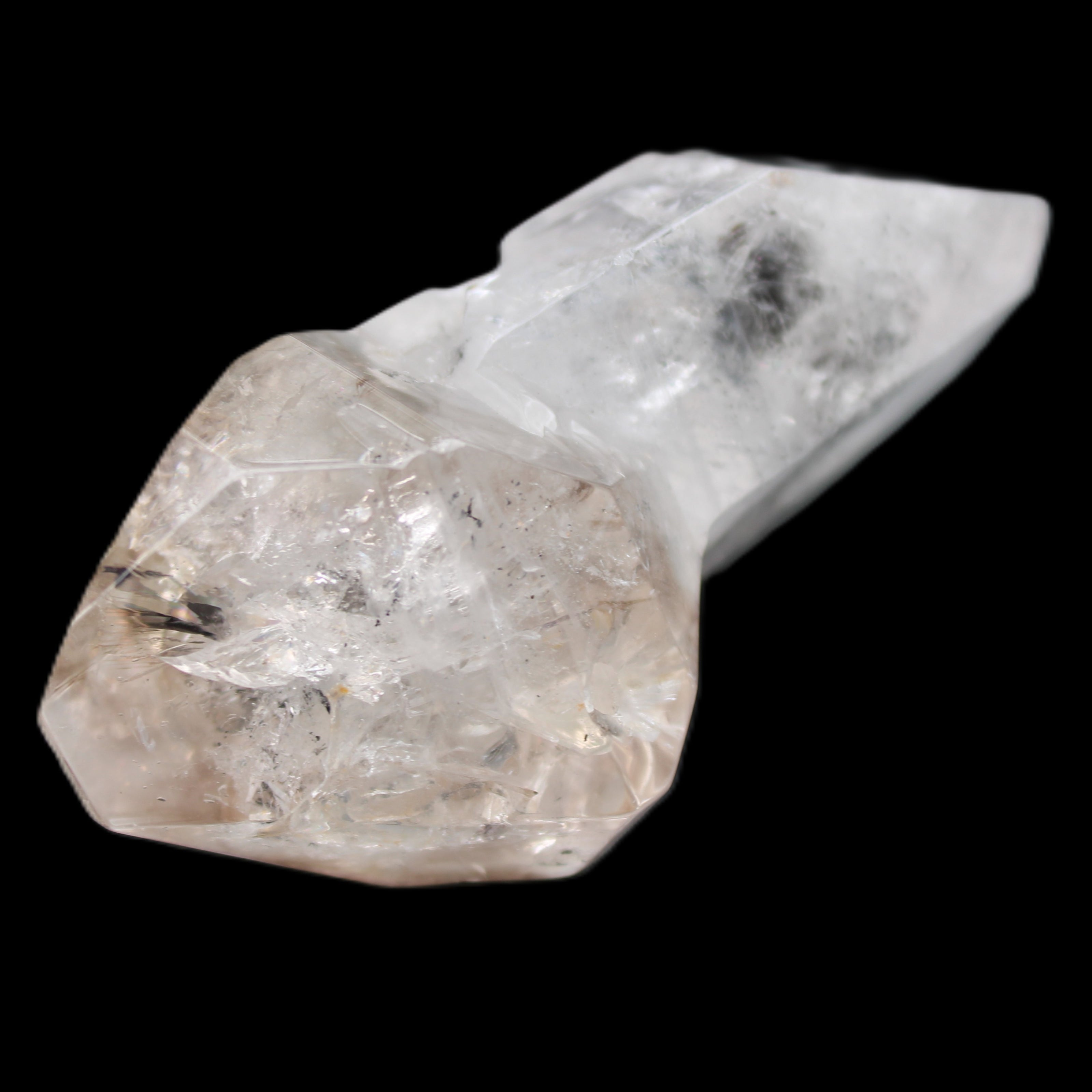 Herkimer Diamond Quartz Enhydro 86*48*39mm 116g in sunlight - Rocks and Things Store