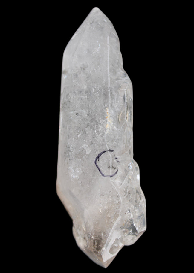 Herkimer Diamond Quartz Enhydro 110*37*17mm 120g in sunlight - Rocks and Things Store