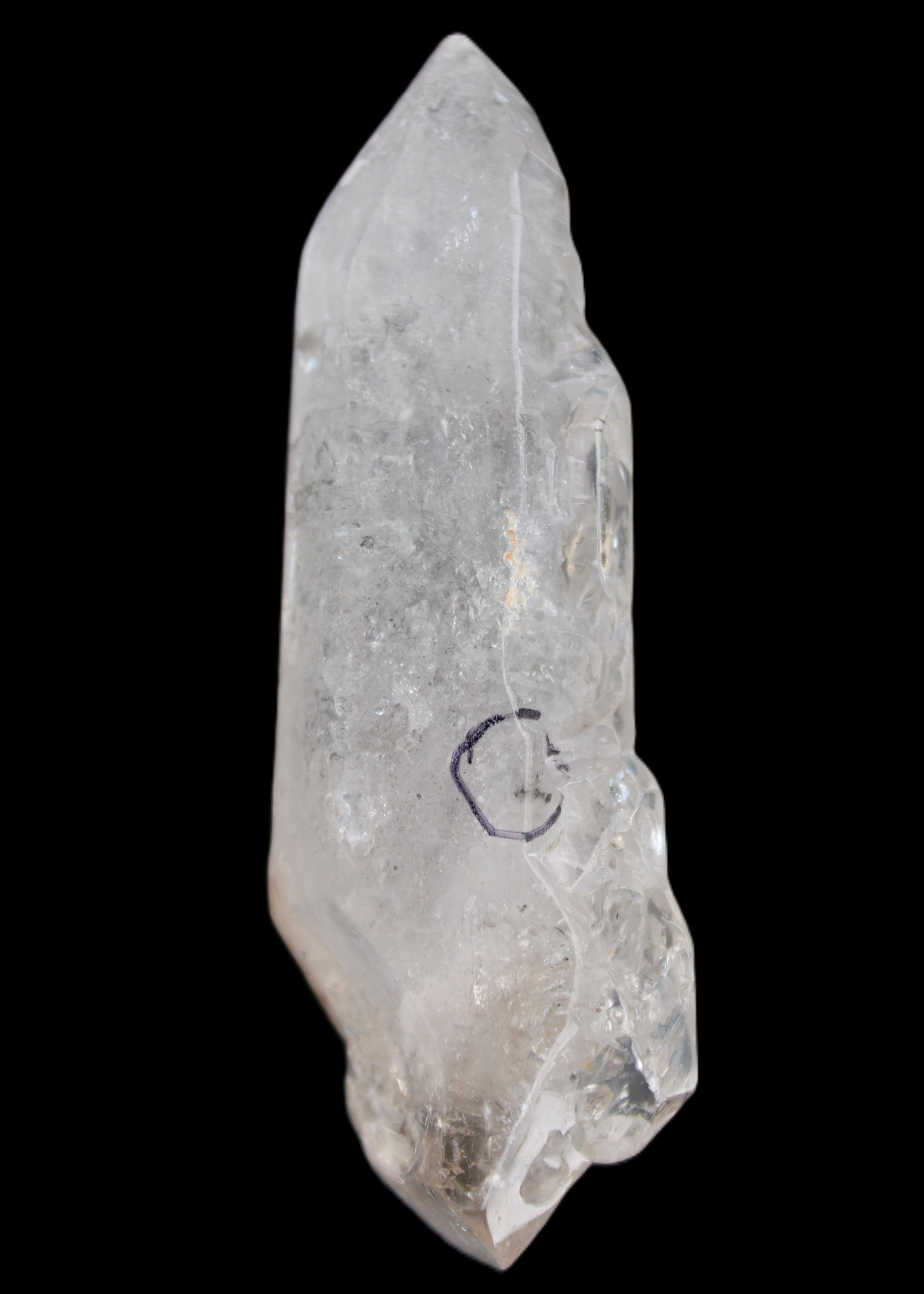Herkimer Diamond Quartz Enhydro 110*37*17mm 120g in sunlight - Rocks and Things Store