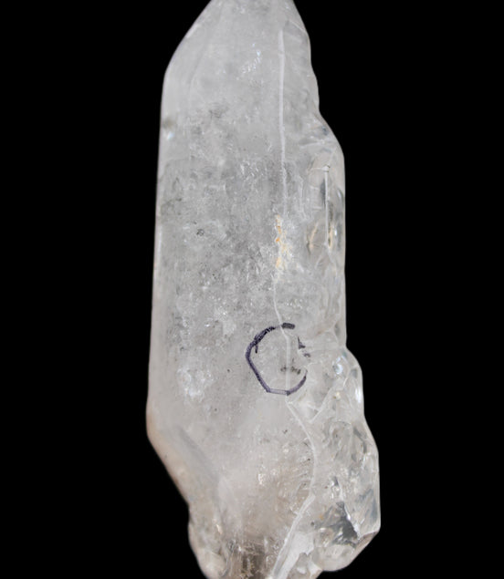 Herkimer Diamond Quartz Enhydro 110*37*17mm 120g in sunlight - Rocks and Things Store