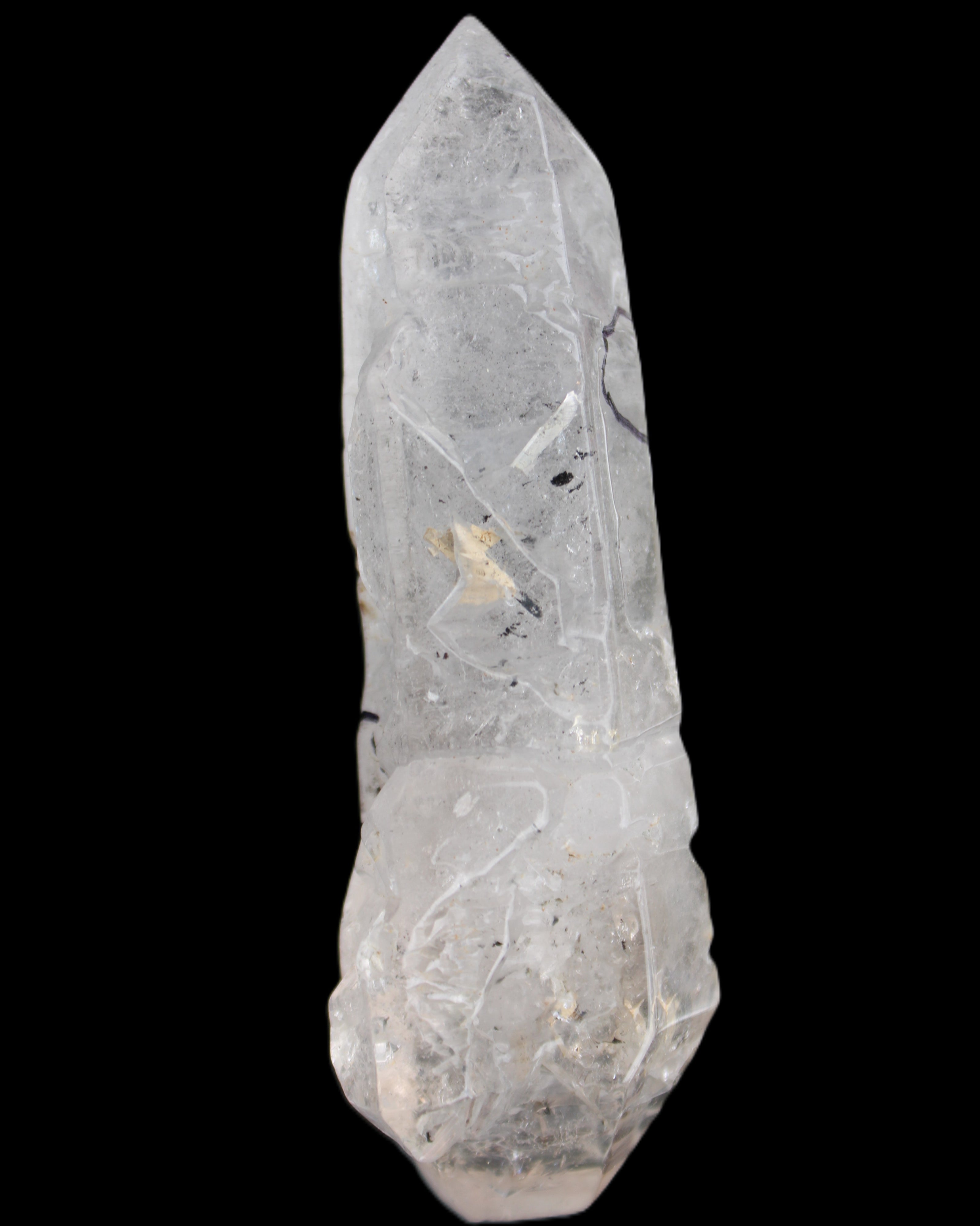 Herkimer Diamond Quartz Enhydro 110*37*17mm 120g in sunlight - Rocks and Things Store