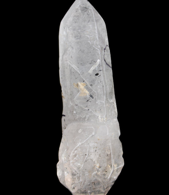 Herkimer Diamond Quartz Enhydro 110*37*17mm 120g in sunlight - Rocks and Things Store