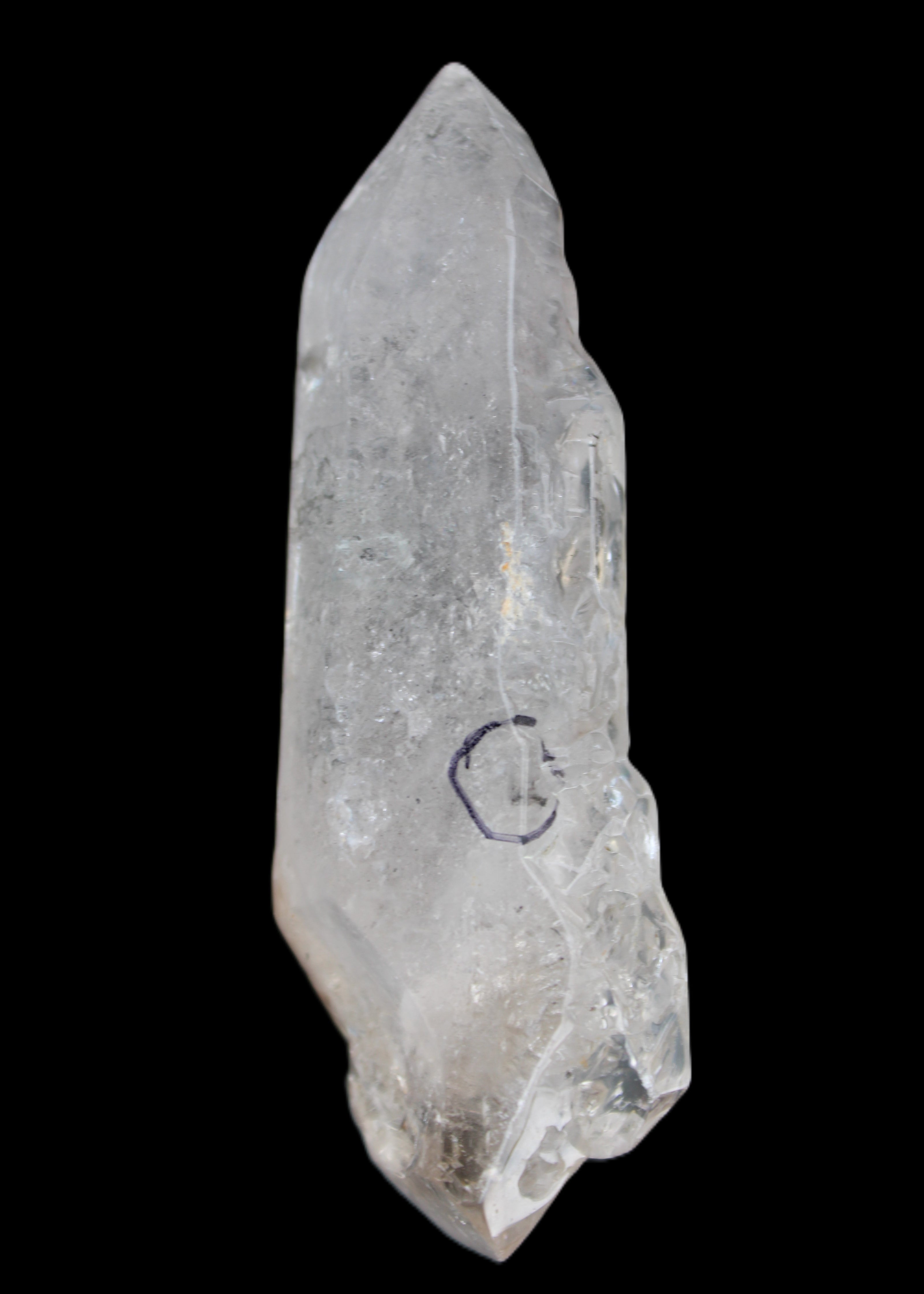 Herkimer Diamond Quartz Enhydro 110*37*17mm 120g in sunlight - Rocks and Things Store