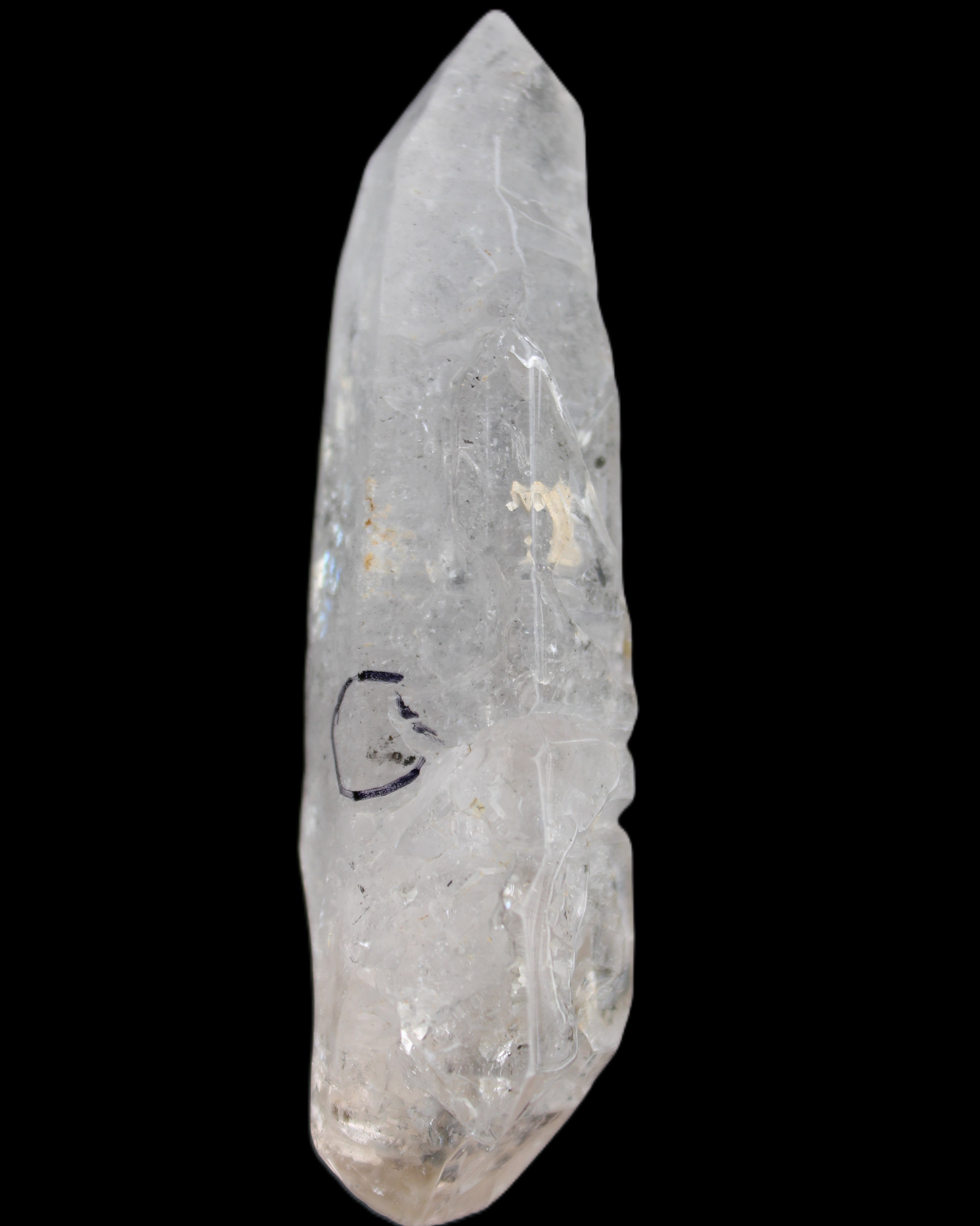 Herkimer Diamond Quartz Enhydro 110*37*17mm 120g in sunlight - Rocks and Things Store