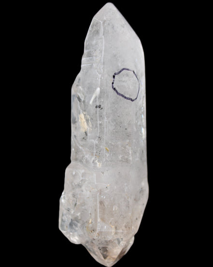 Herkimer Diamond Quartz Enhydro 110*37*17mm 120g in sunlight - Rocks and Things Store