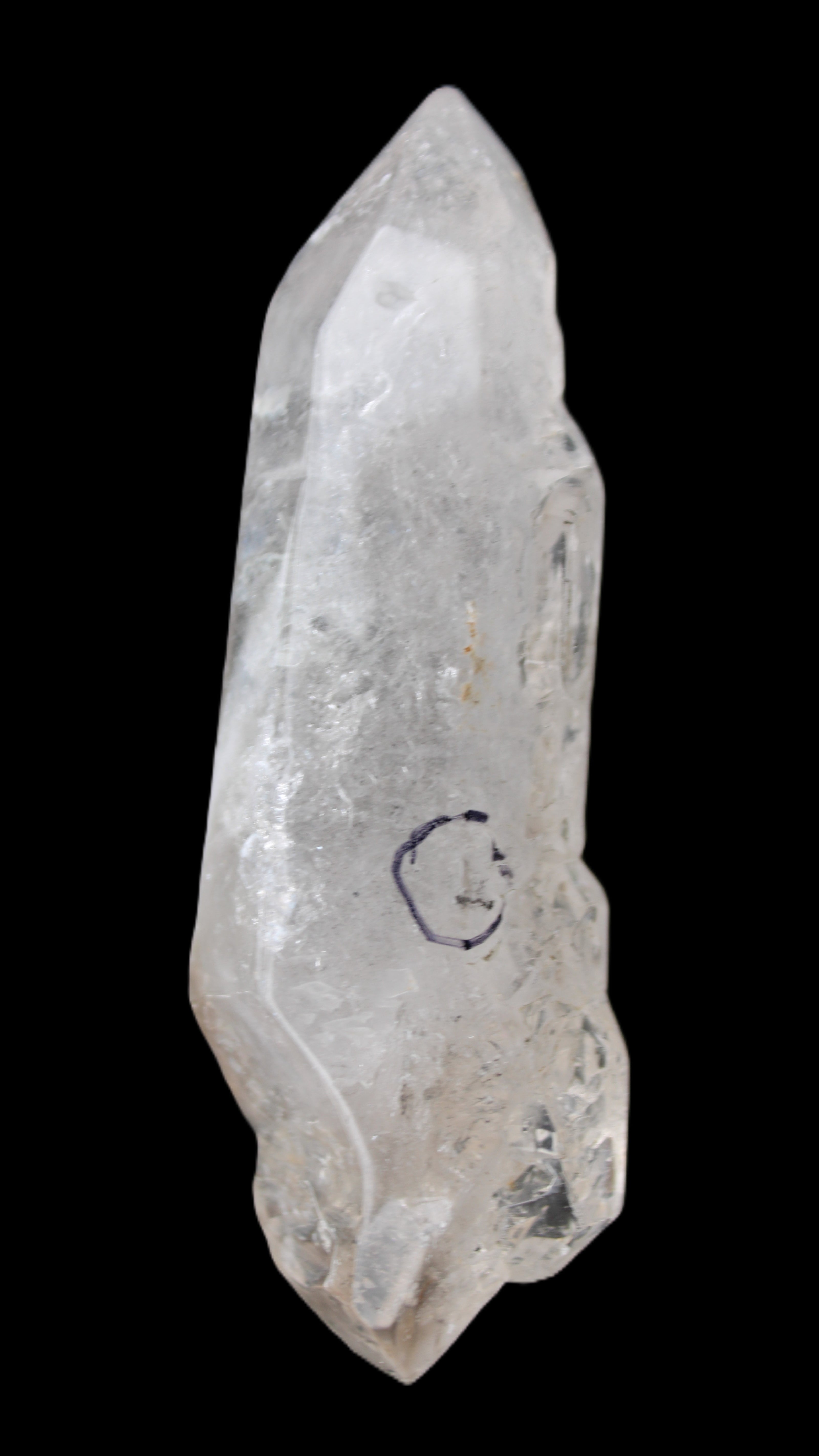 Herkimer Diamond Quartz Enhydro 110*37*17mm 120g in sunlight - Rocks and Things Store