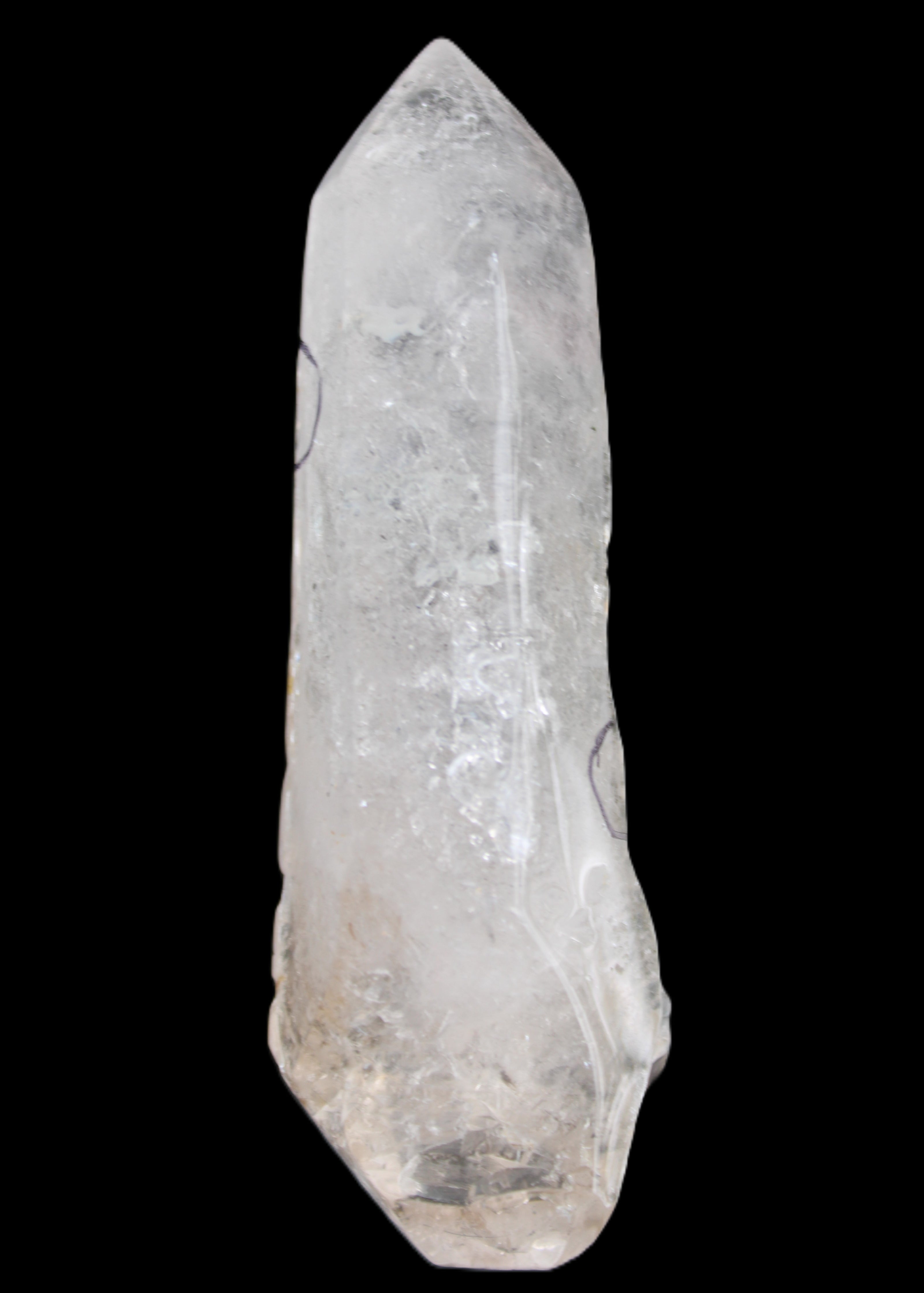 Herkimer Diamond Quartz Enhydro 110*37*17mm 120g in sunlight - Rocks and Things Store