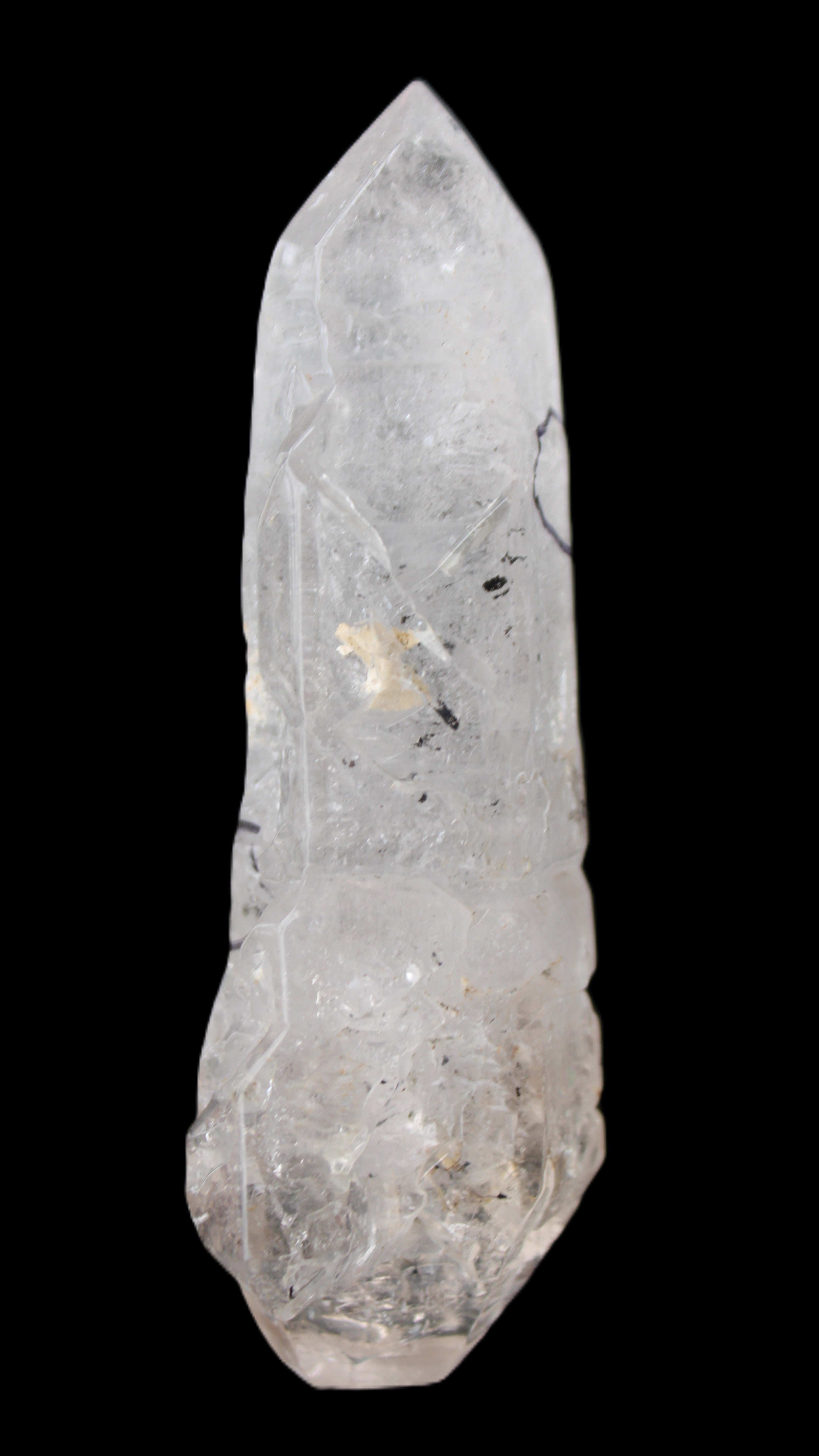 Herkimer Diamond Quartz Enhydro 110*37*17mm 120g in sunlight - Rocks and Things Store